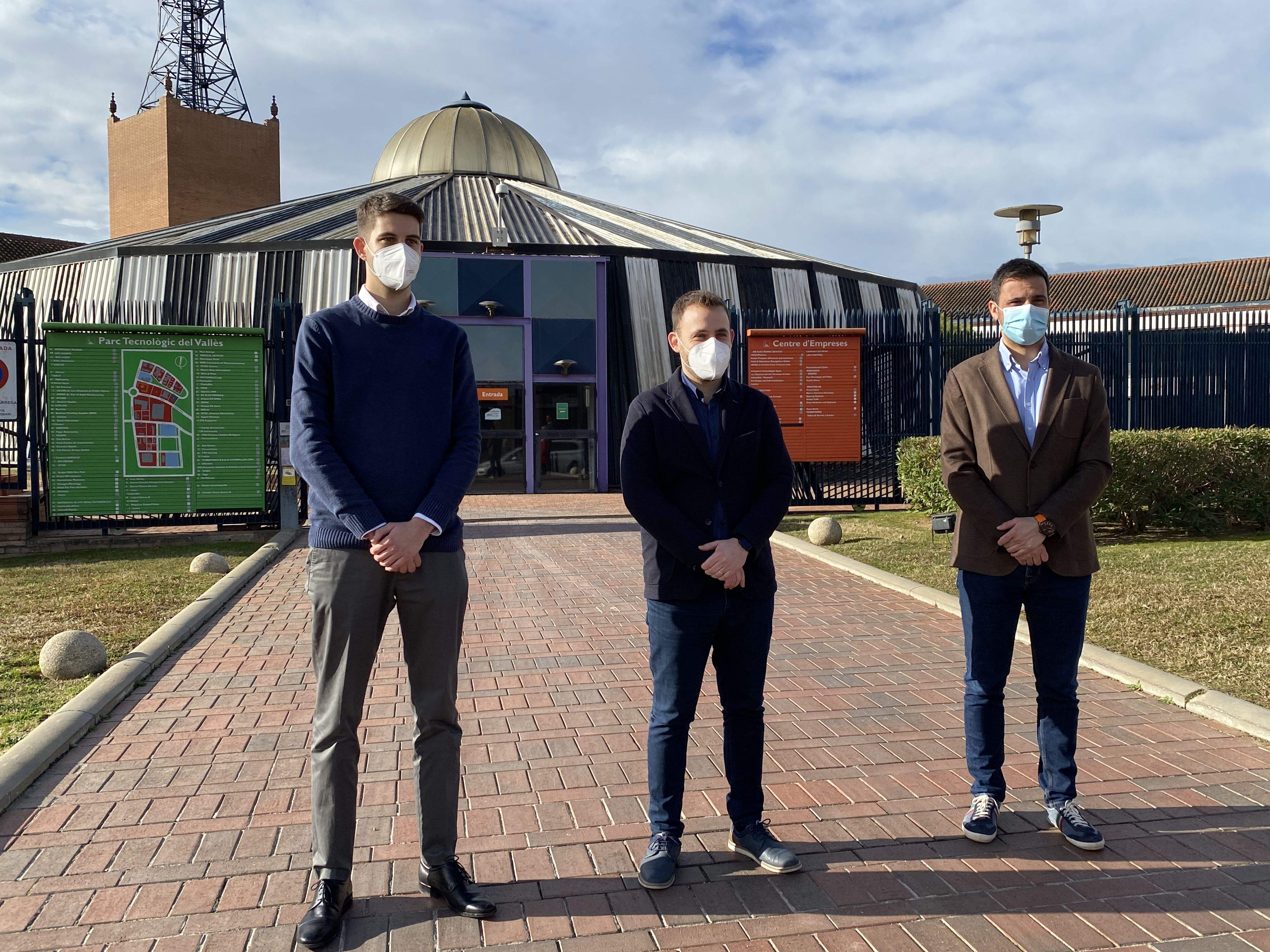 David González Carlos Cordón i Pol Gibert al PTV. FOTO: Mónica GM