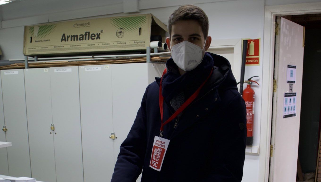 David González durant la jornada electoral. FOTO: @DGChanca