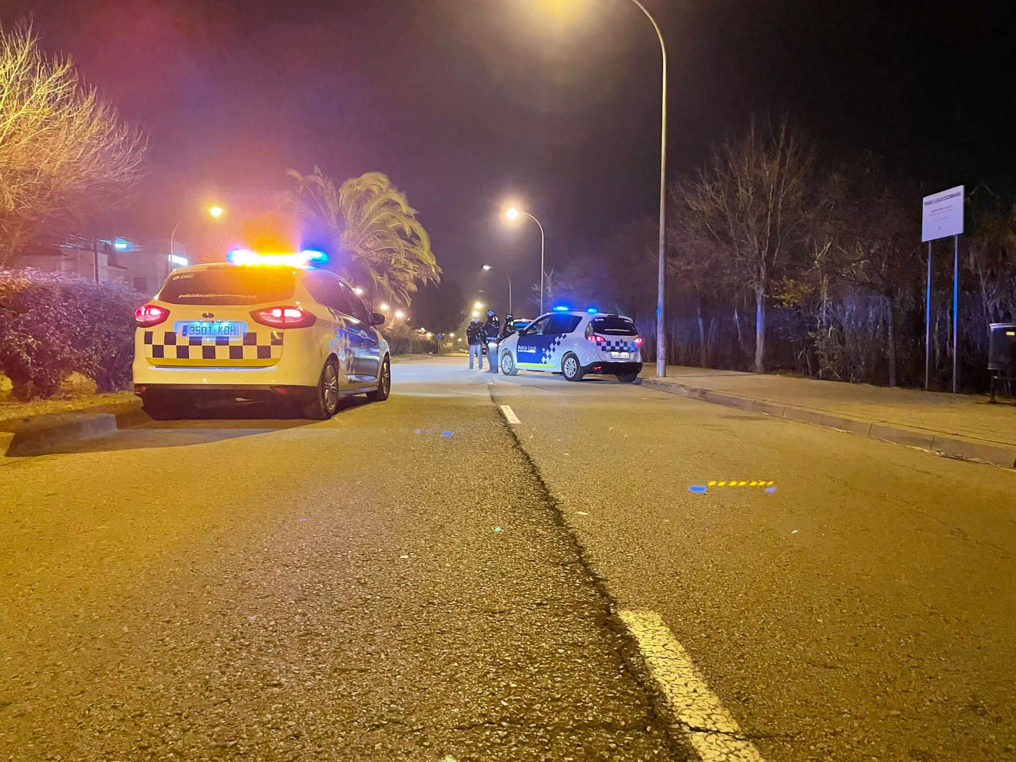 Un control de Policia Local a Cerdanyola. FOTO: Policia Local