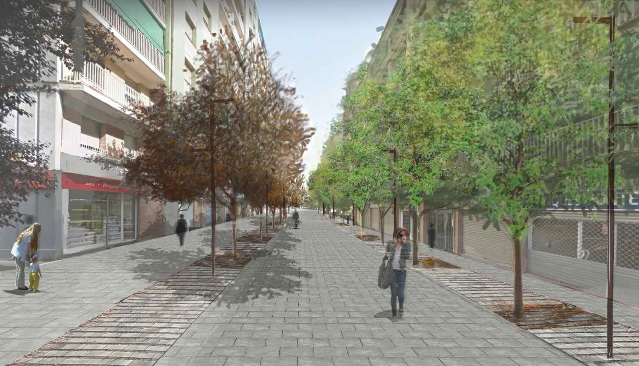 Disseny digital de la reforma a la Ronda del Guinardó. FOTO: Ajuntament de Cerdanyola