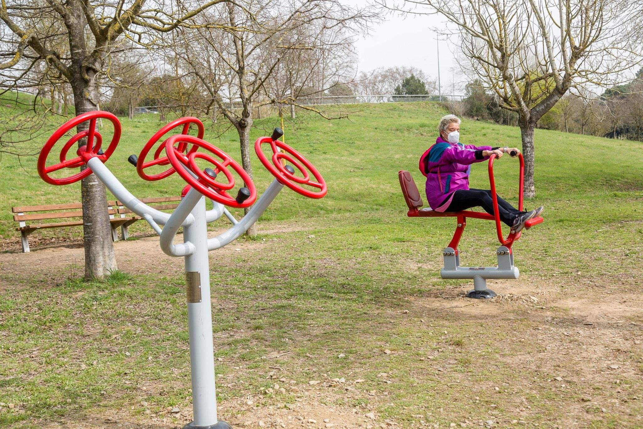 S’ha complert l’acord d’instal·lar màquines d’esport. FOTO: Núria Puentes (Ajuntament de Cerdanyola)