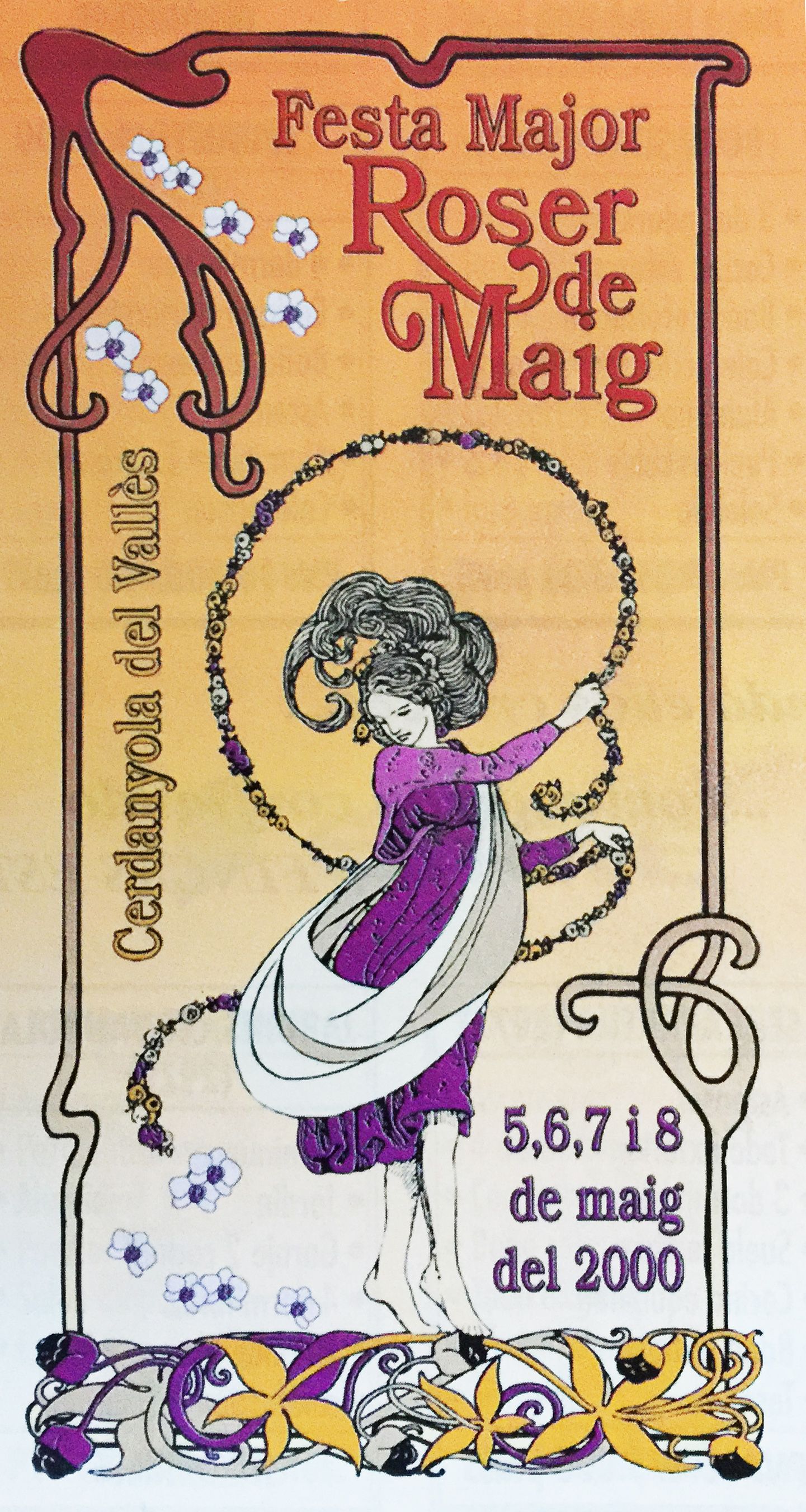 Cartell del Roser de Maig del 2000. FOTO: Arxiu del TOT Cartell del Roser de Maig del 2000. FOTO: Arxiu del TOT