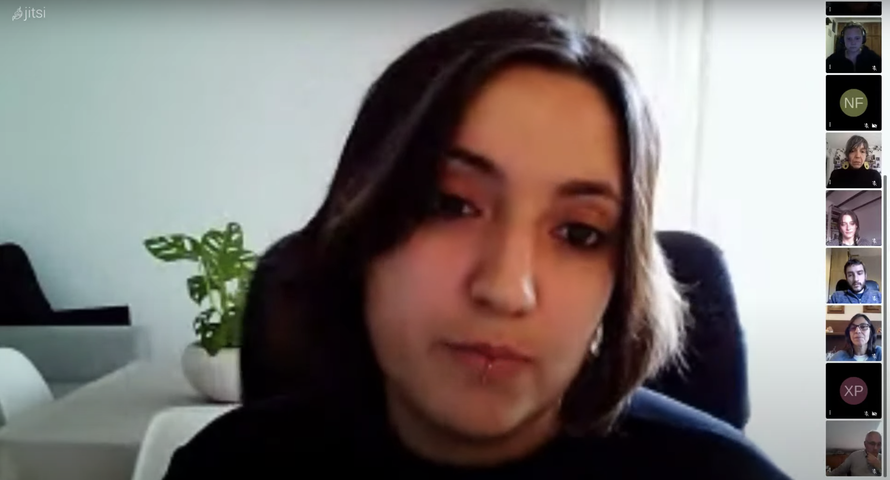 Míriam Robles, de Refem, explica els detalls del contenciós en roda de premsa.