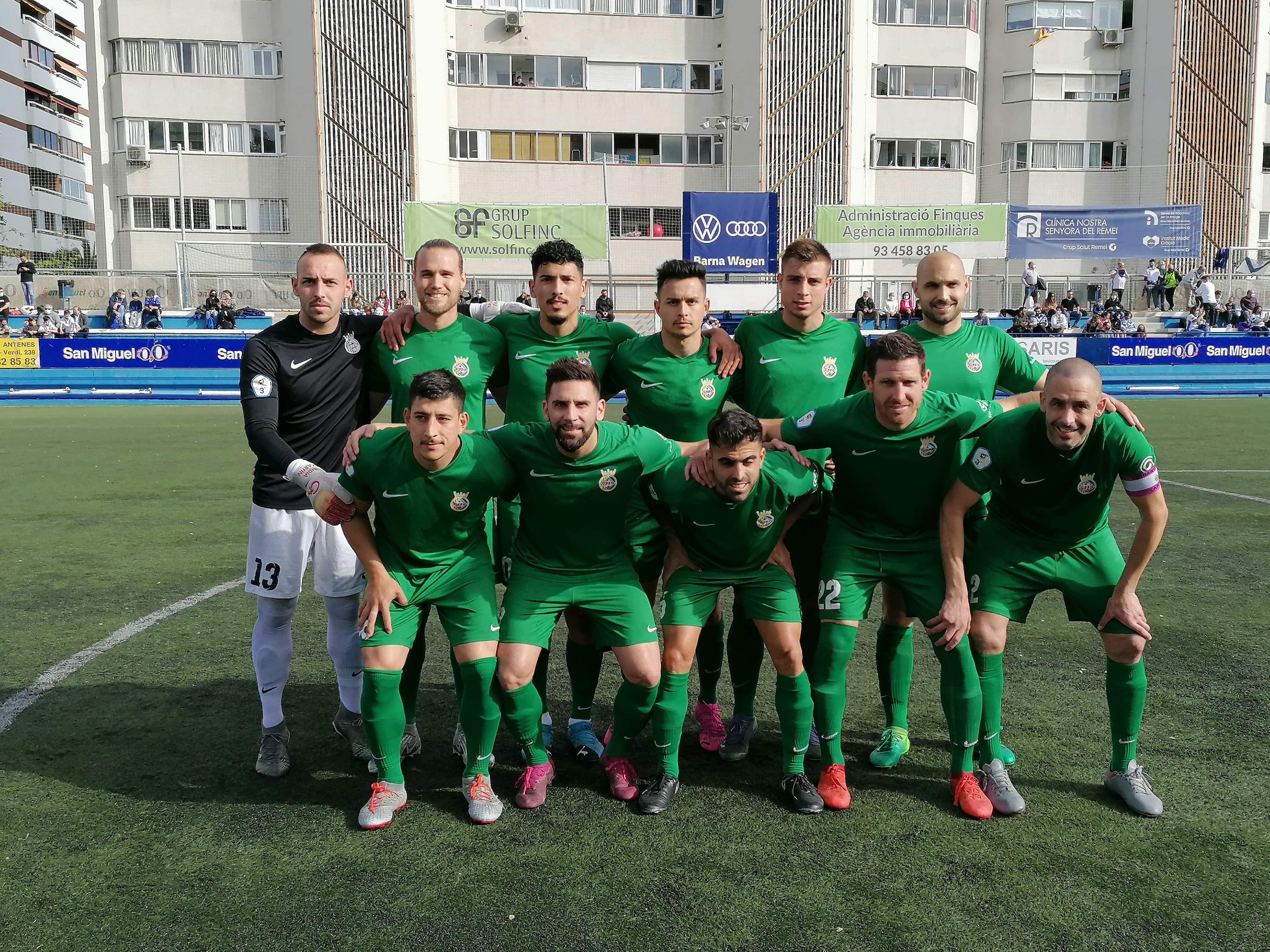 El Cerdanyola FC al camp del CE Europa. FOTO: Cerdanyola FC