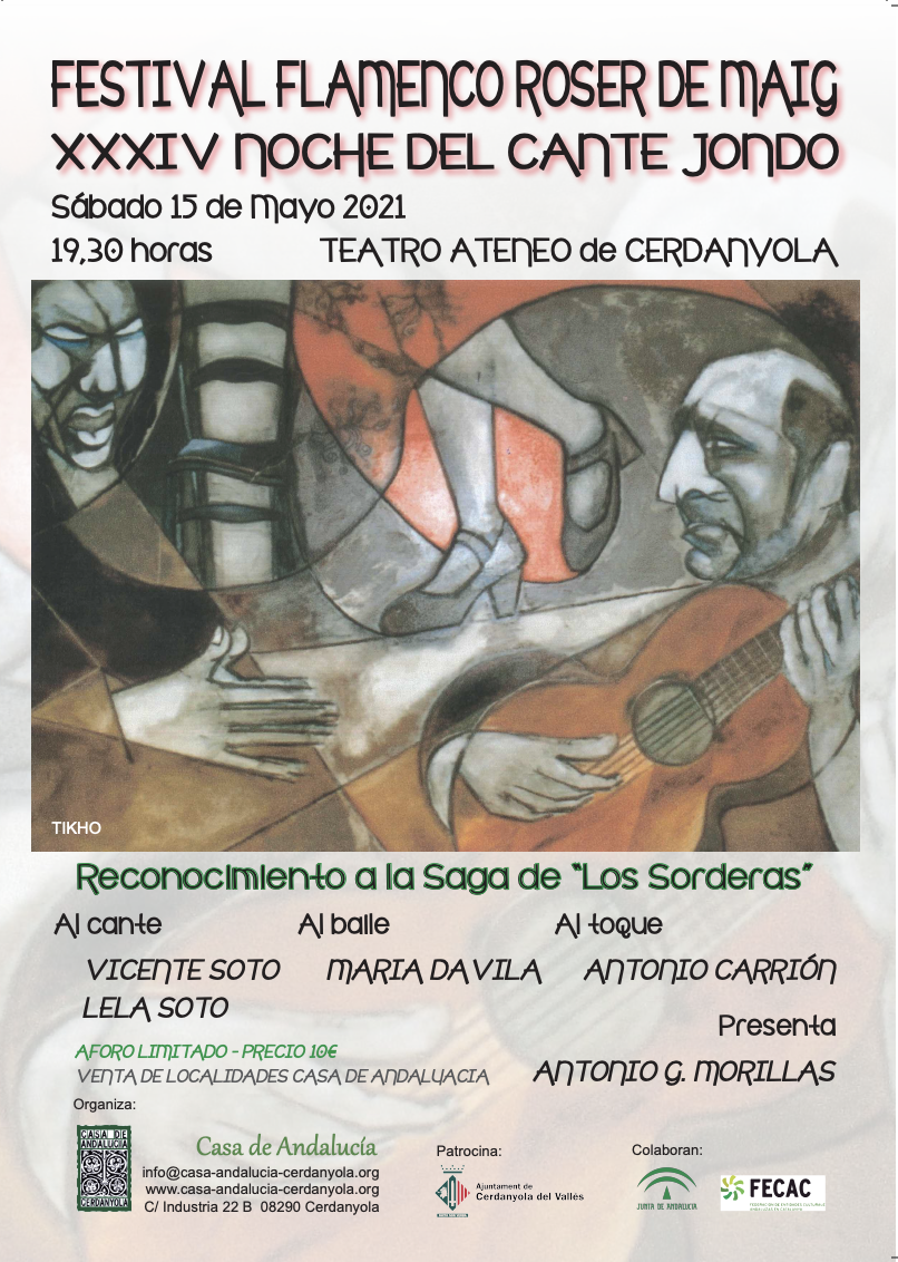 Cartell de la 34a Noche del Cante Jondo. Cartell de la 34a Noche del Cante Jondo.