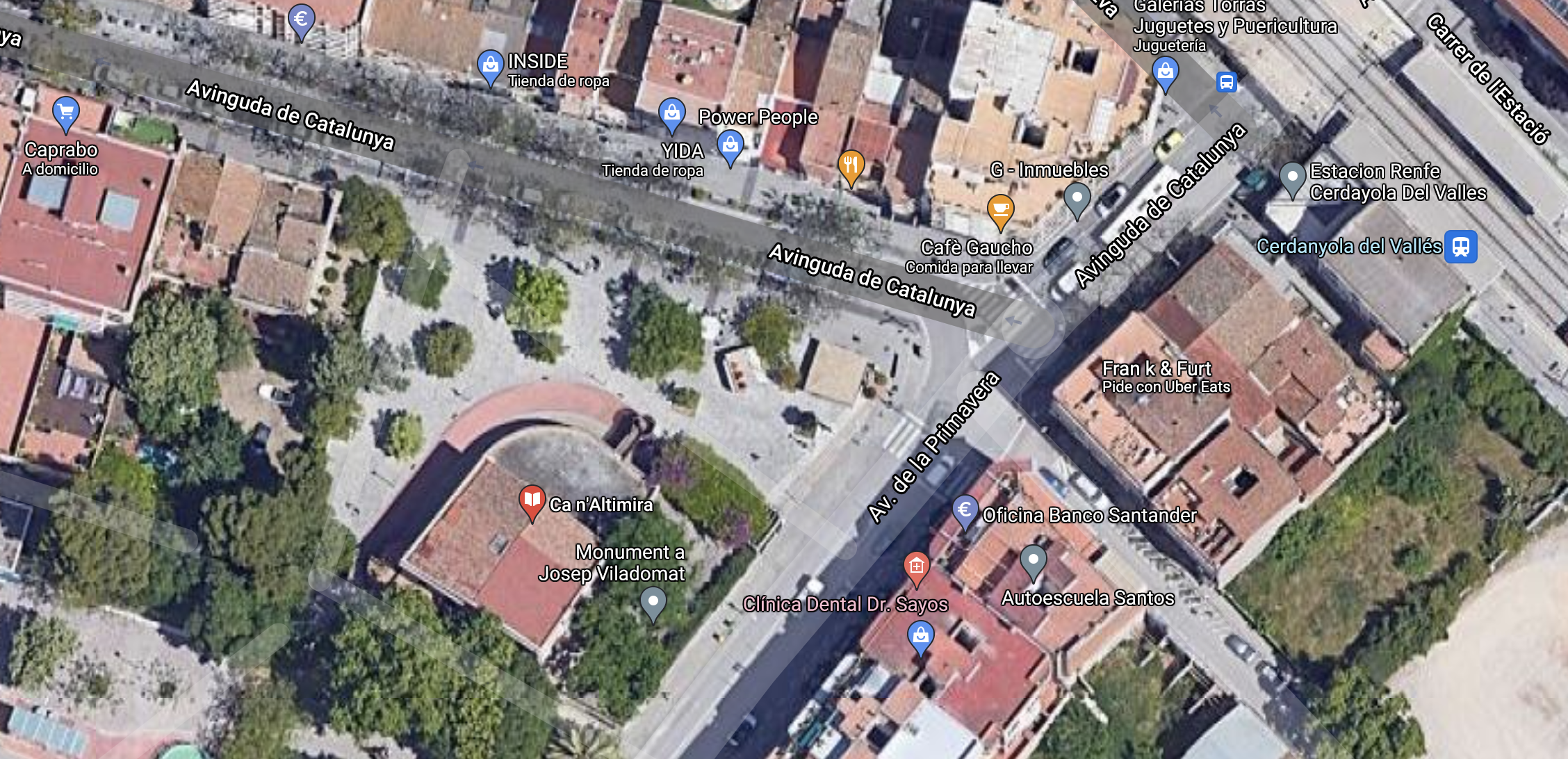 Ca n'Altimira està situat entre l'avinguda Catalunya i l'avinguda Primavera. Ca n'Altimira està situat entre l'avinguda Catalunya i l'avinguda Primavera.