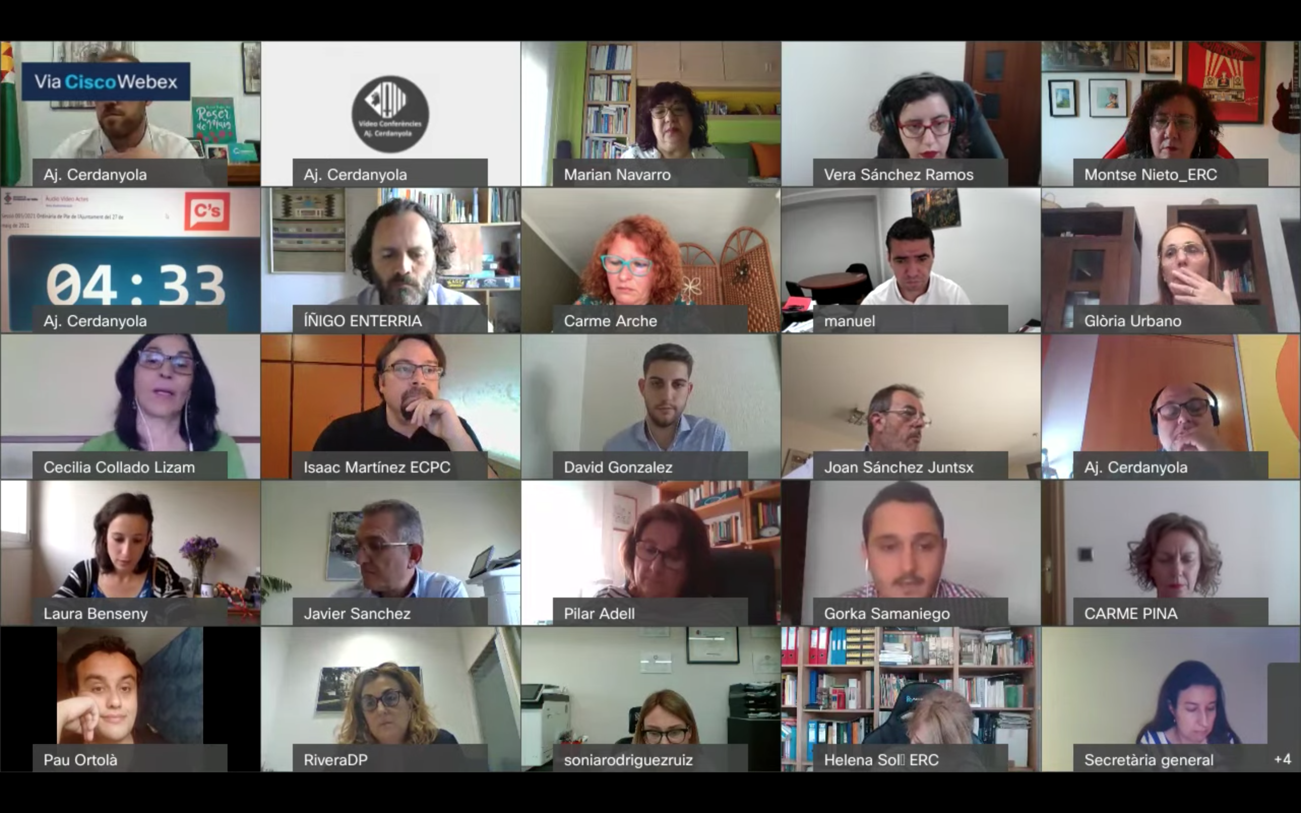 Imatge del ple d'aquest dijous 27 de maig