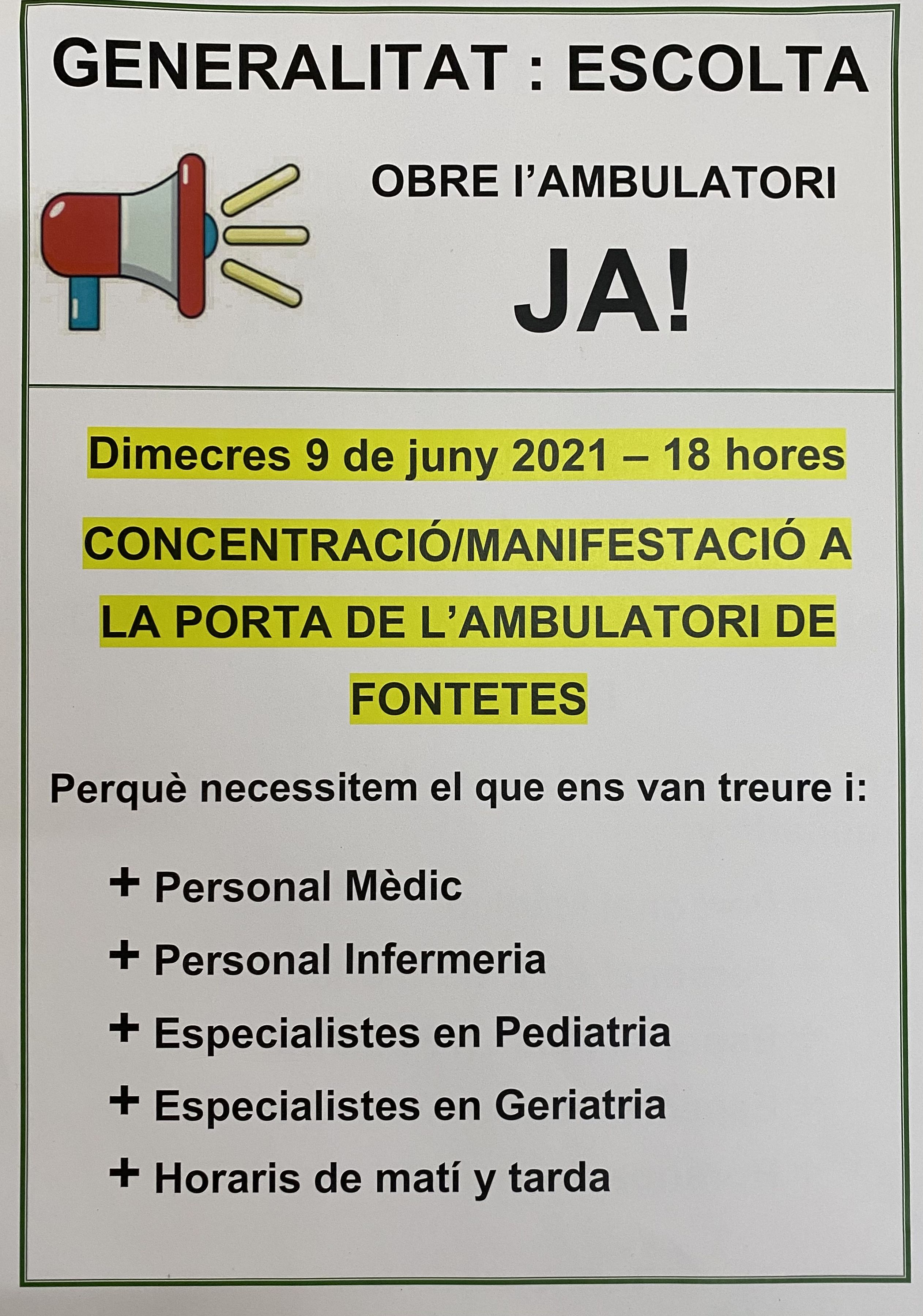 Cartell de la manifestació. Cartell de la manifestació.