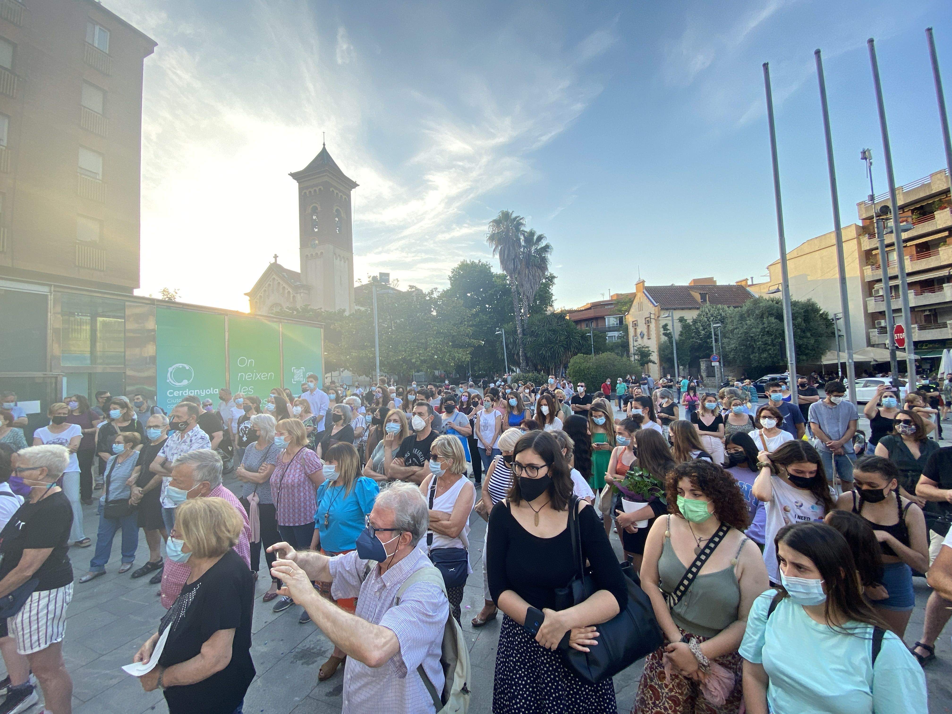 Moment de la concentració / FOTO: Laura Arias Moment de la concentració / FOTO: Laura Arias