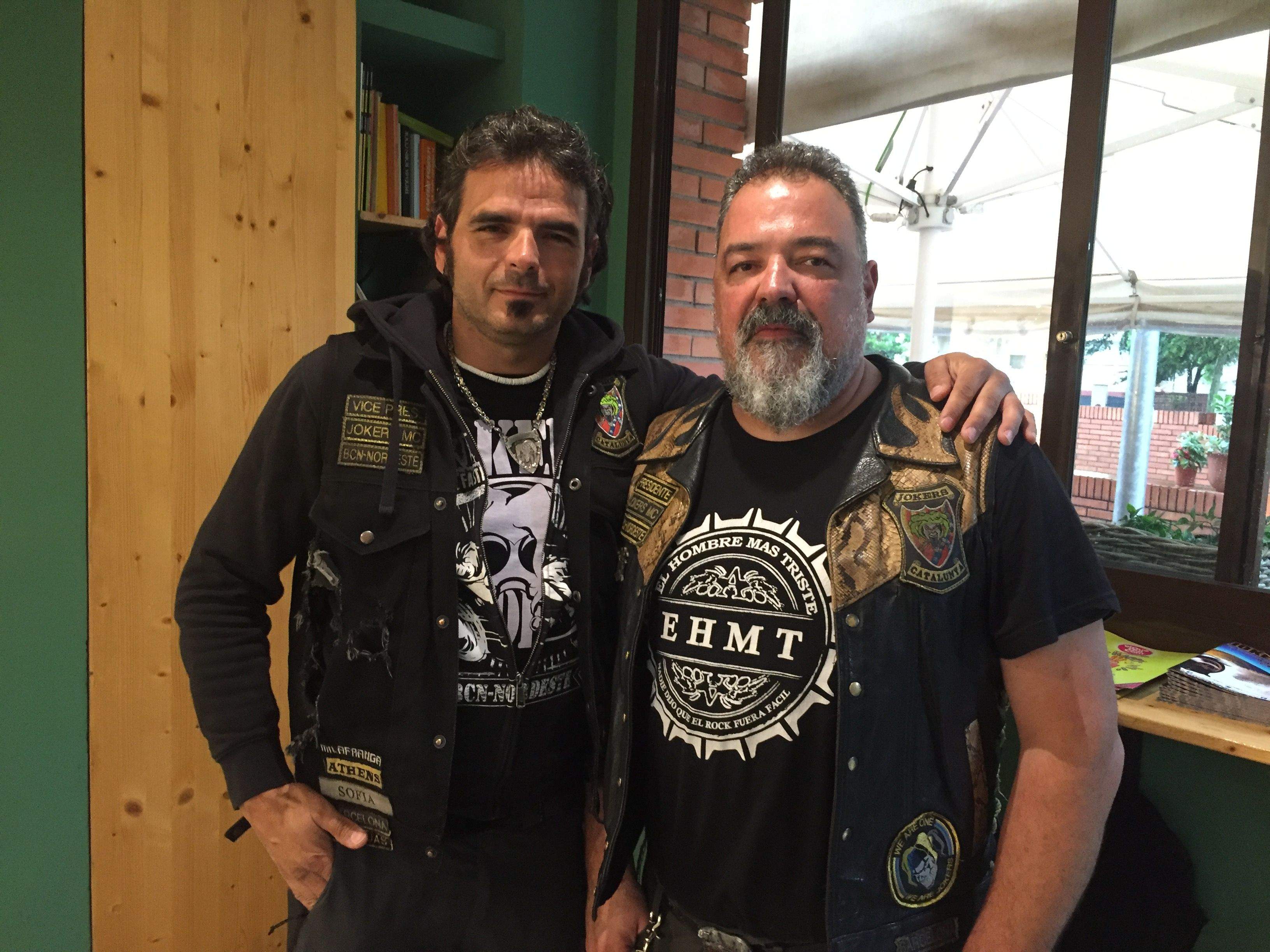 Albert Graells, a la dreta, amb Alex Murillo, vicepresident dels Jokers. FOTO: Cedida