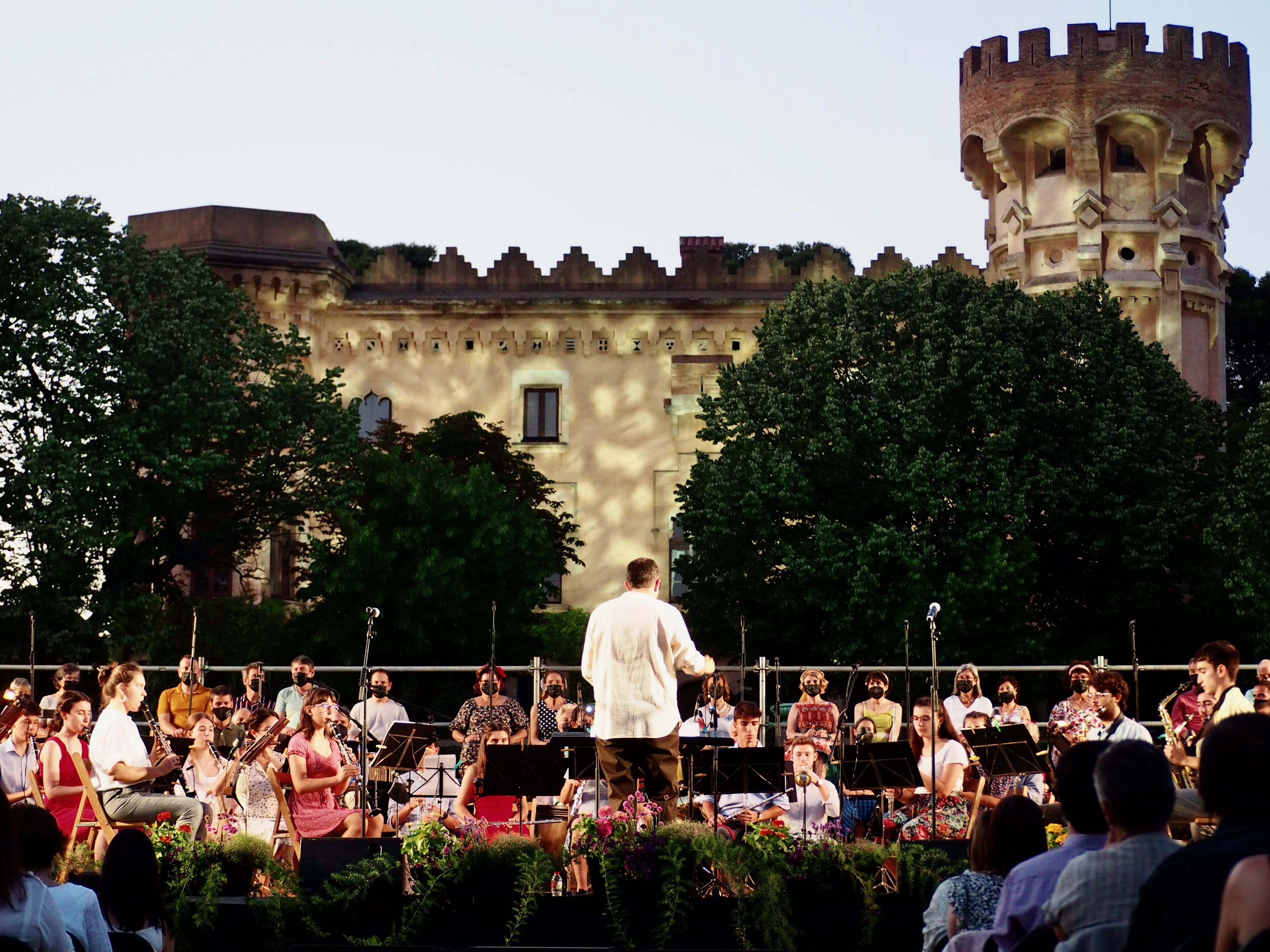 El Concert al Castell 2021 de l'Agrupació Musical de Cerdanyola del Vallès (AMCV). FOTO: Mónica García Moreno