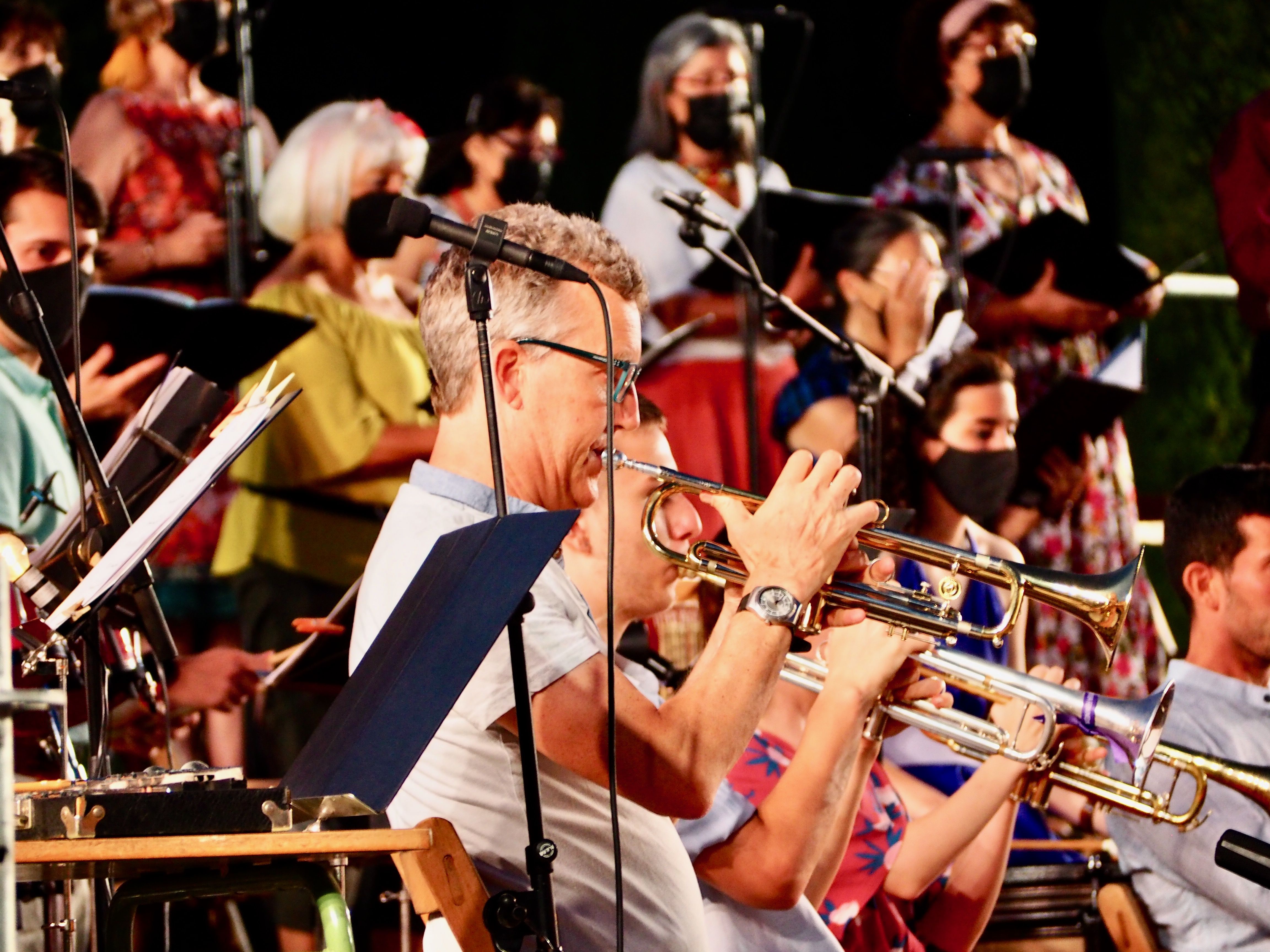 El Concert al Castell 2021 de l'Agrupació Musical de Cerdanyola del Vallès (AMCV). FOTO: Mónica García Moreno