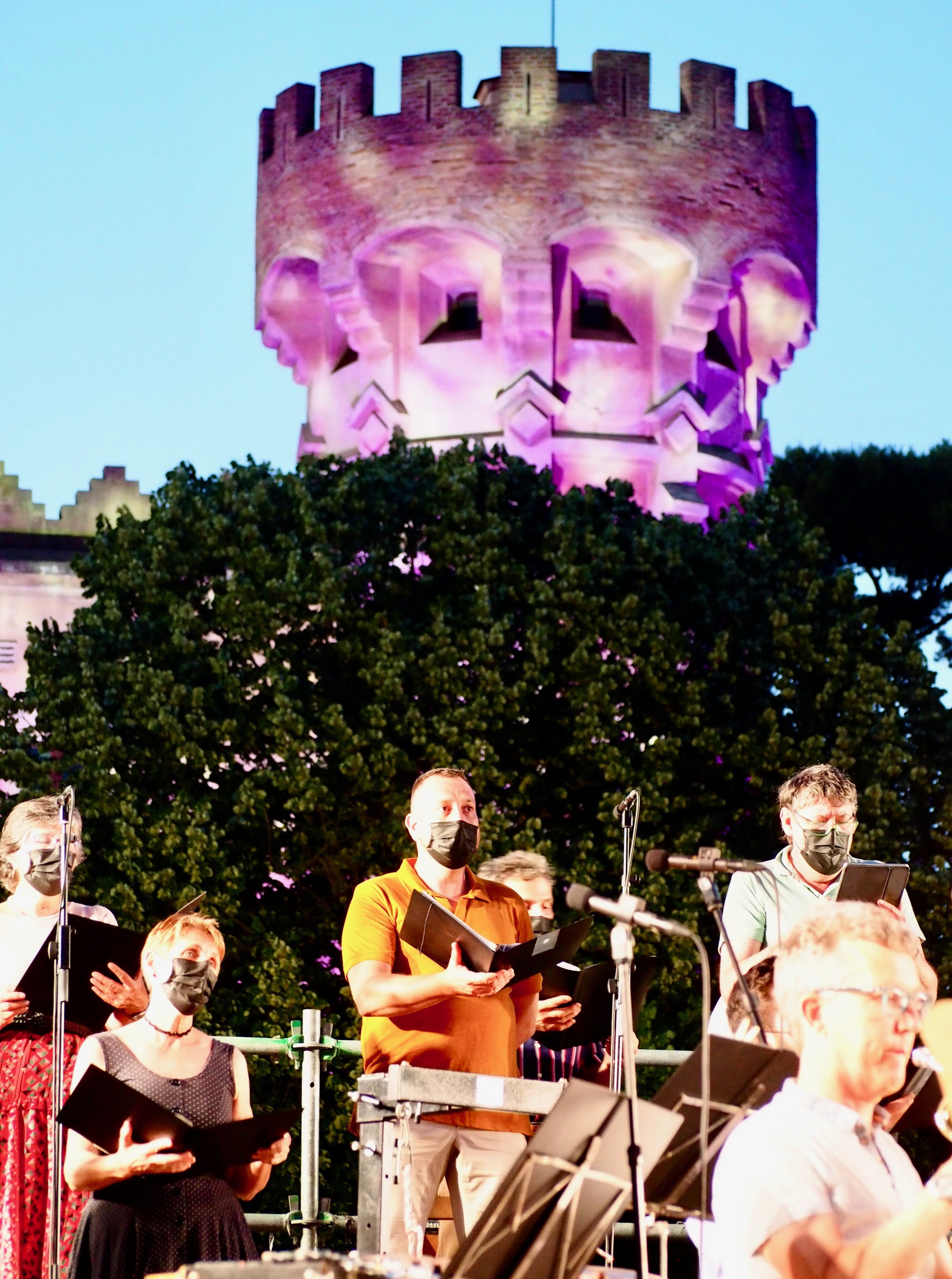El Concert al Castell 2021 de l'Agrupació Musical de Cerdanyola del Vallès (AMCV). FOTO: Mónica García Moreno
