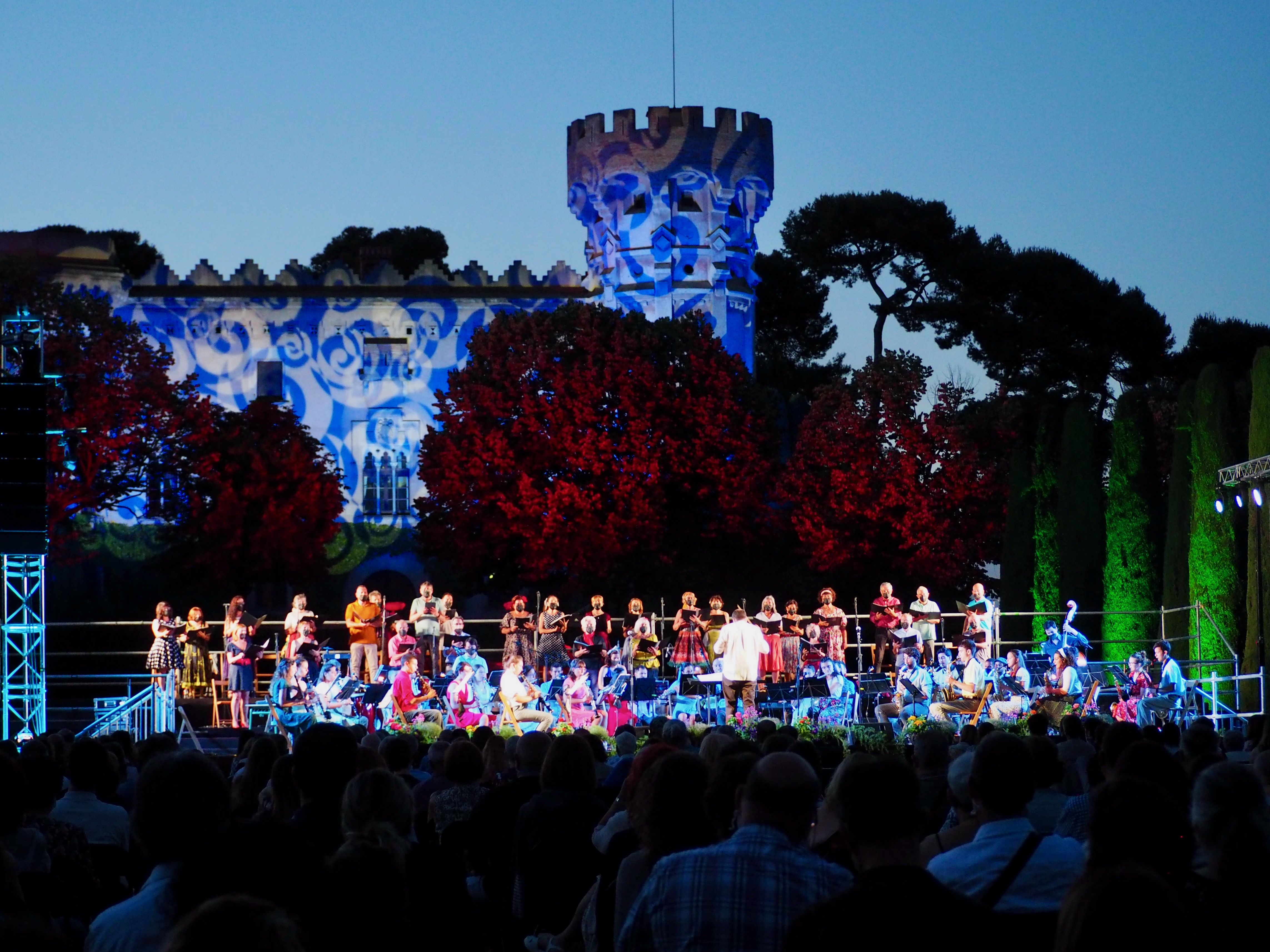 El Concert al Castell 2021 de l'Agrupació Musical de Cerdanyola del Vallès (AMCV). FOTO: Mónica García Moreno