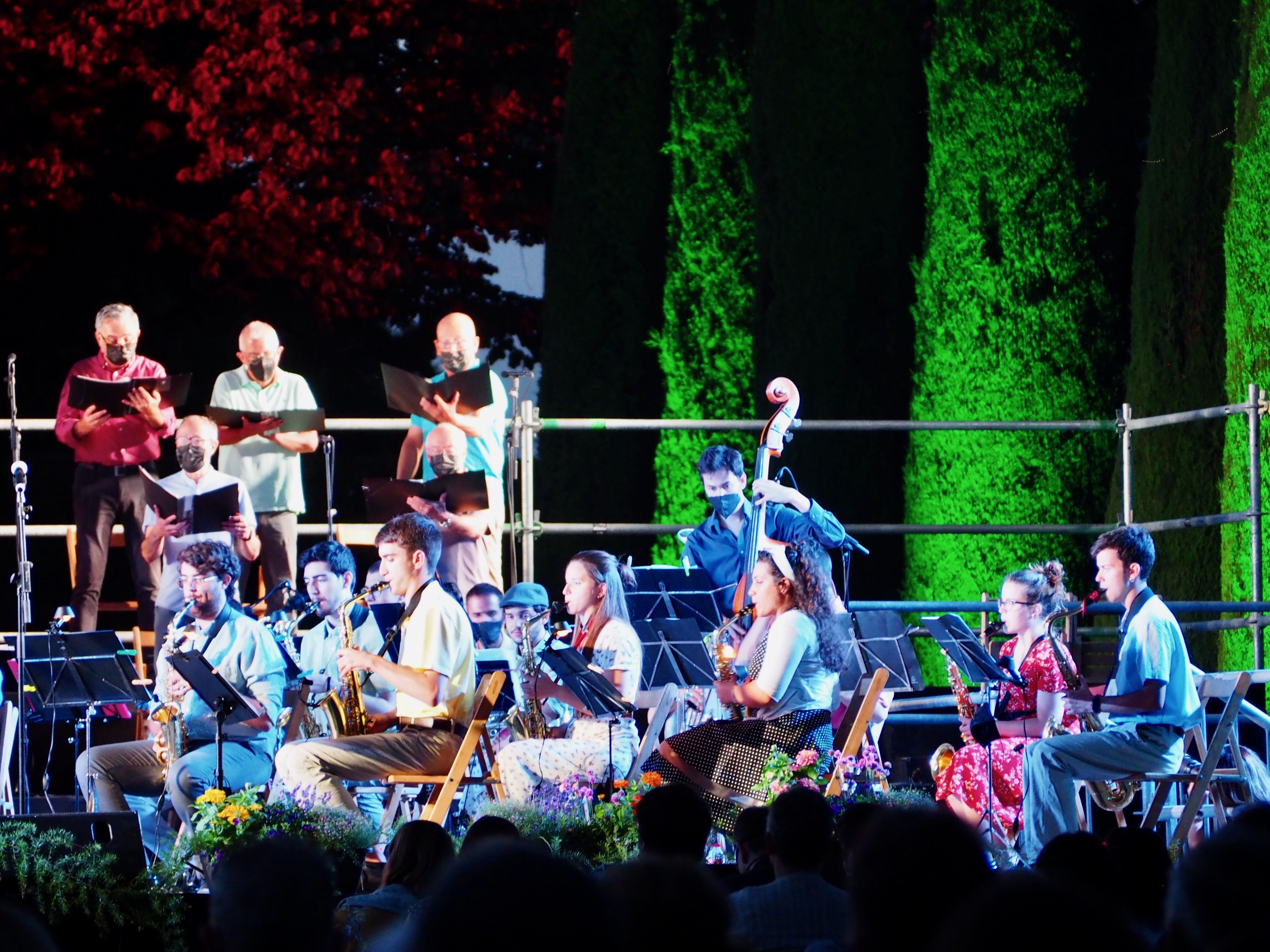 El Concert al Castell 2021 de l'Agrupació Musical de Cerdanyola del Vallès (AMCV). FOTO: Mónica García Moreno