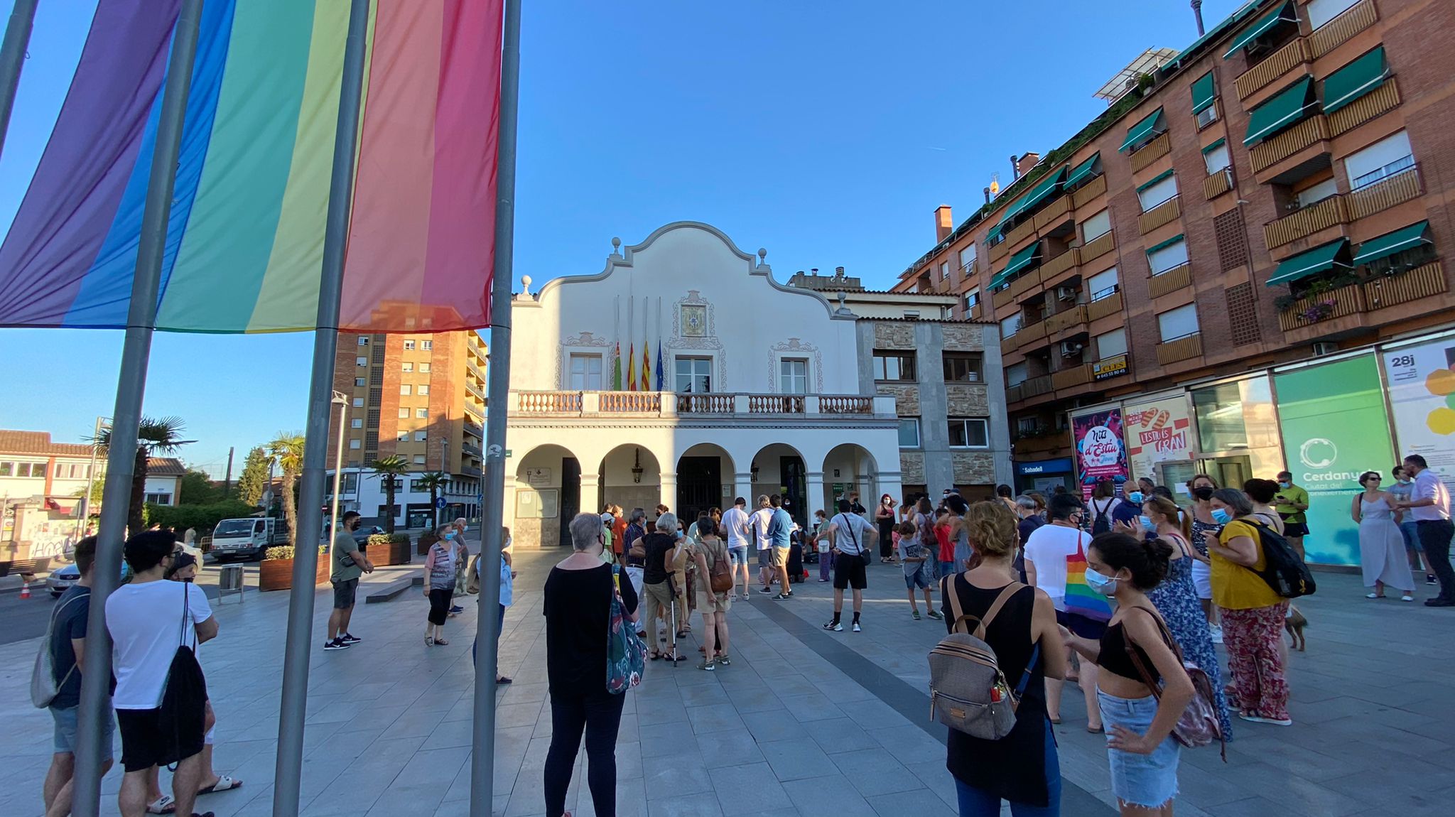 Concentració de condemna per l'assassinat de Samuel, un jove de 24 a La Corunya. FOTO: Mónica GM