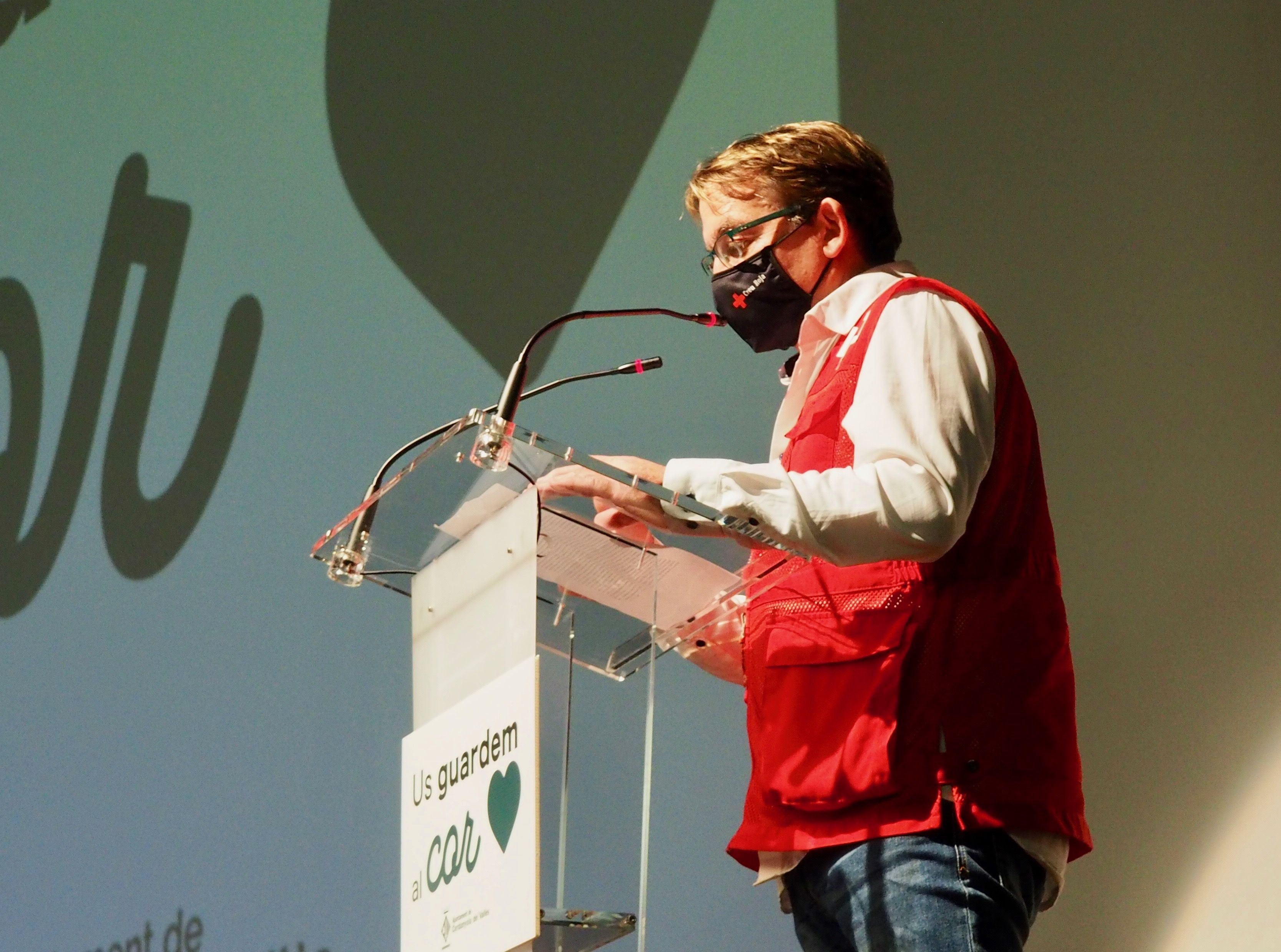 César Sanz, coordinador Creu Roja local. FOTO: Mónica GM