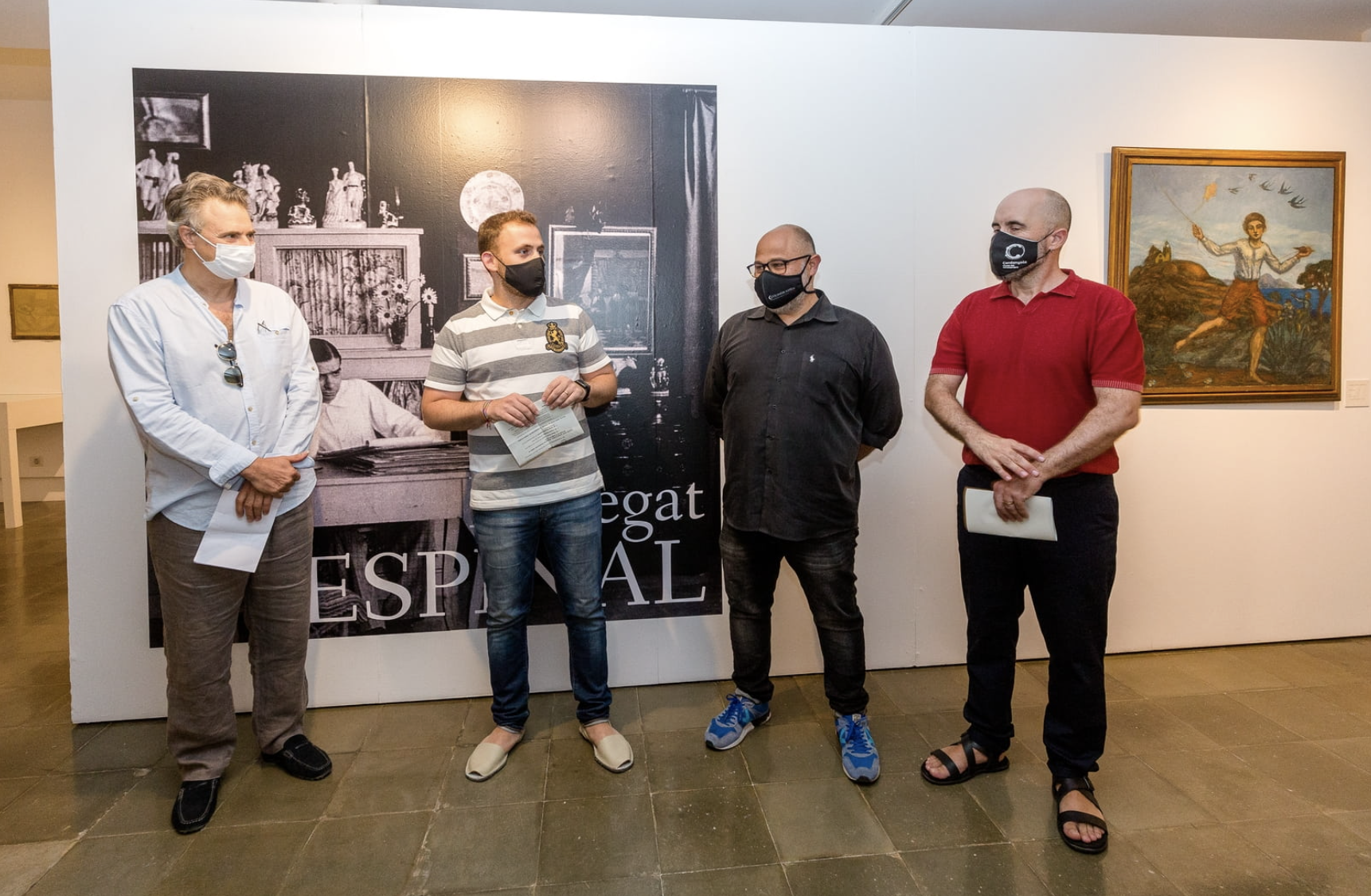 Moment de la presentació de l'exposició 'El llegat Espinal' al Museu d'Art de Cerdanyola. FOTO: Núria Puentes.