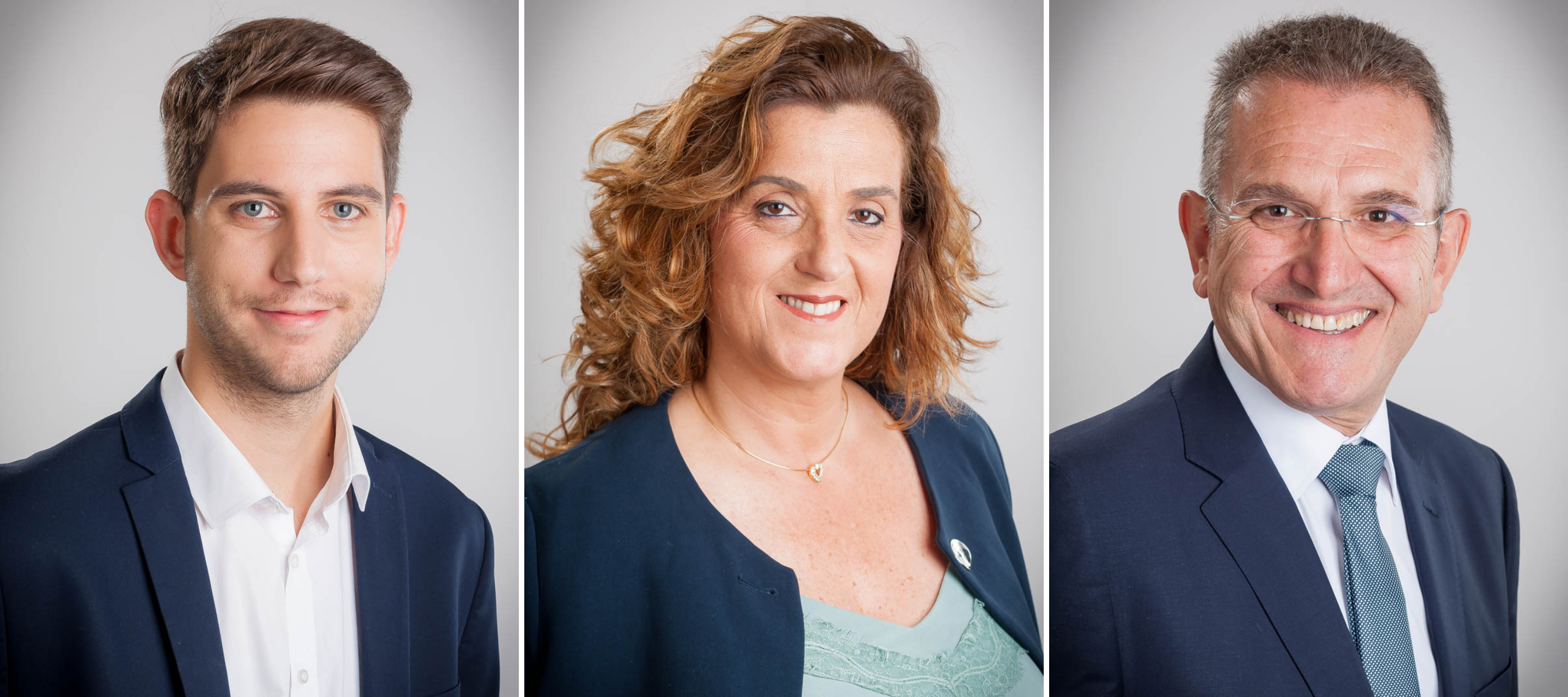 David González, Pepi Rivera i Javier Sánchez. FOTO: Ajuntament de Cerdanyola