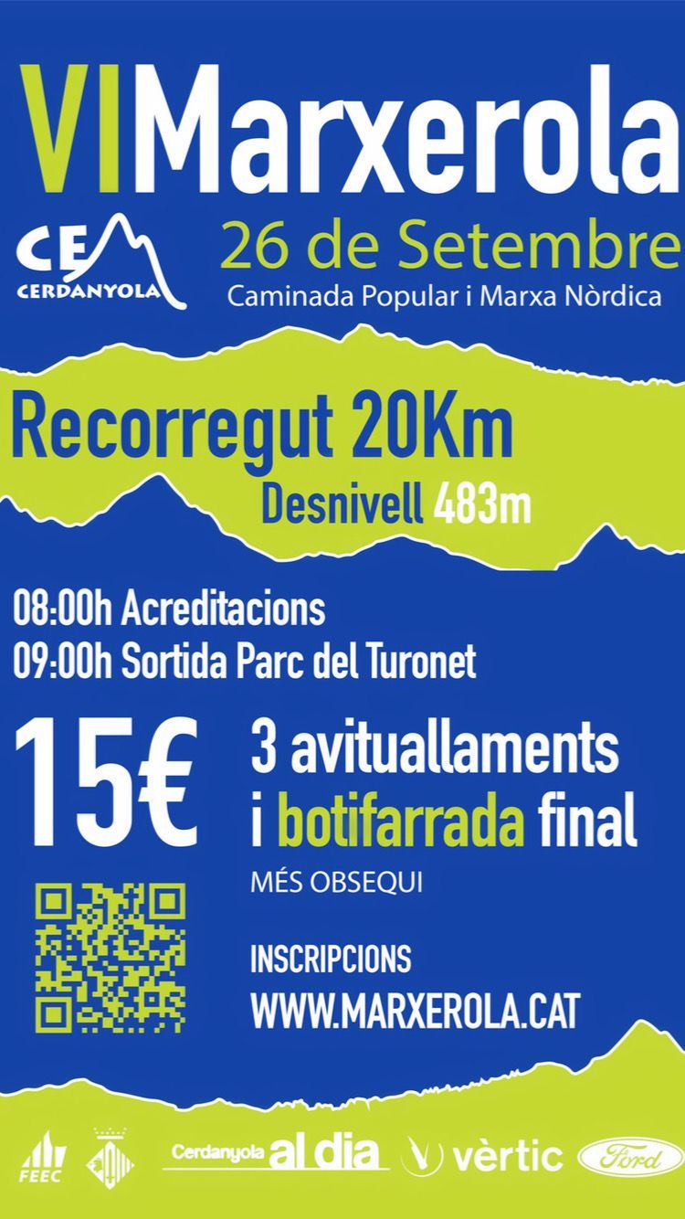 Cartell de la Marxerola 2021. FOTO: CEM Cerdanyola Cartell de la Marxerola 2021. FOTO: CEM Cerdanyola