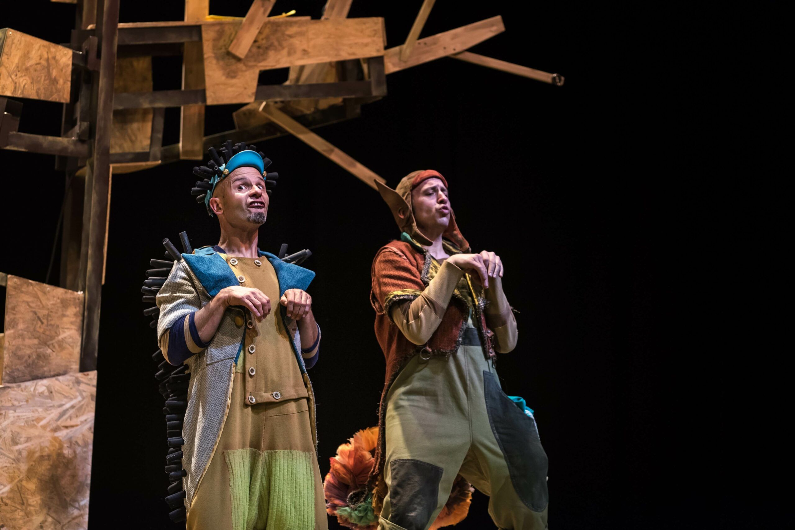 Instant de La faula de l’esquirol, espectacles dels artistes lleidatans de La Baldufa Teatre. FOTO: La Baldufa Teatre