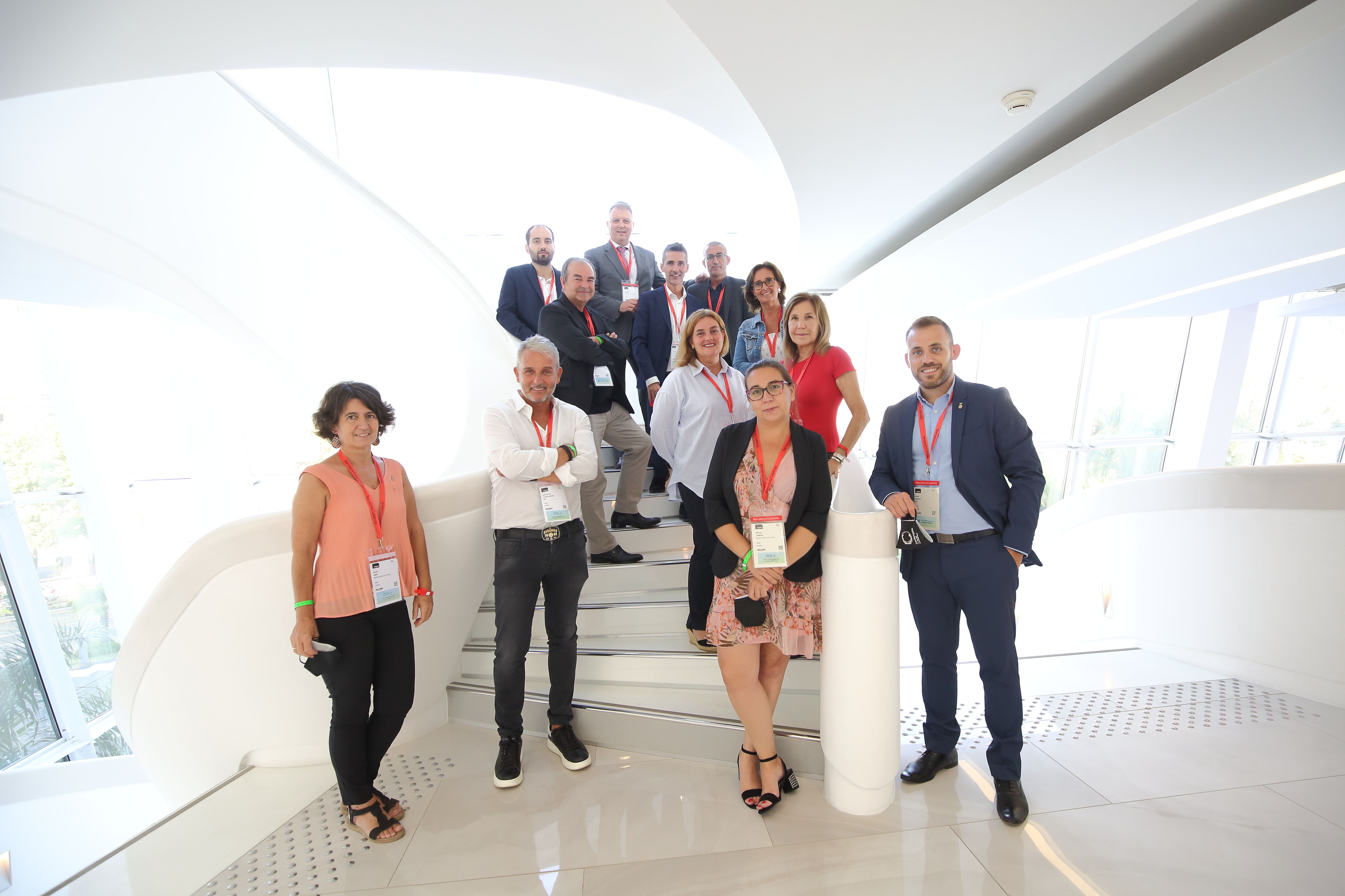 Representants de l'AMB i Incasòl a Cannes. FOTO: Núria Puentes (Ajuntament de Cerdanyola)