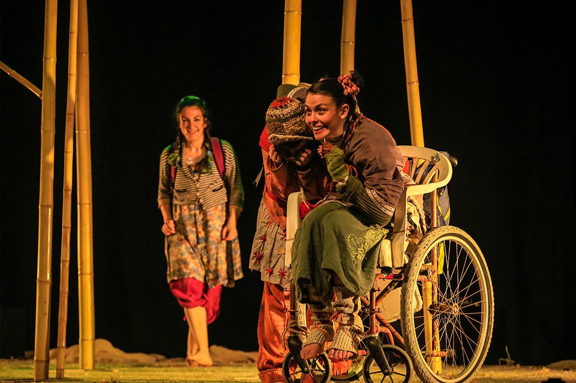 Obra 'Camí a l'escola' de Campi qui pugui. FOTO: Campi qui pugui