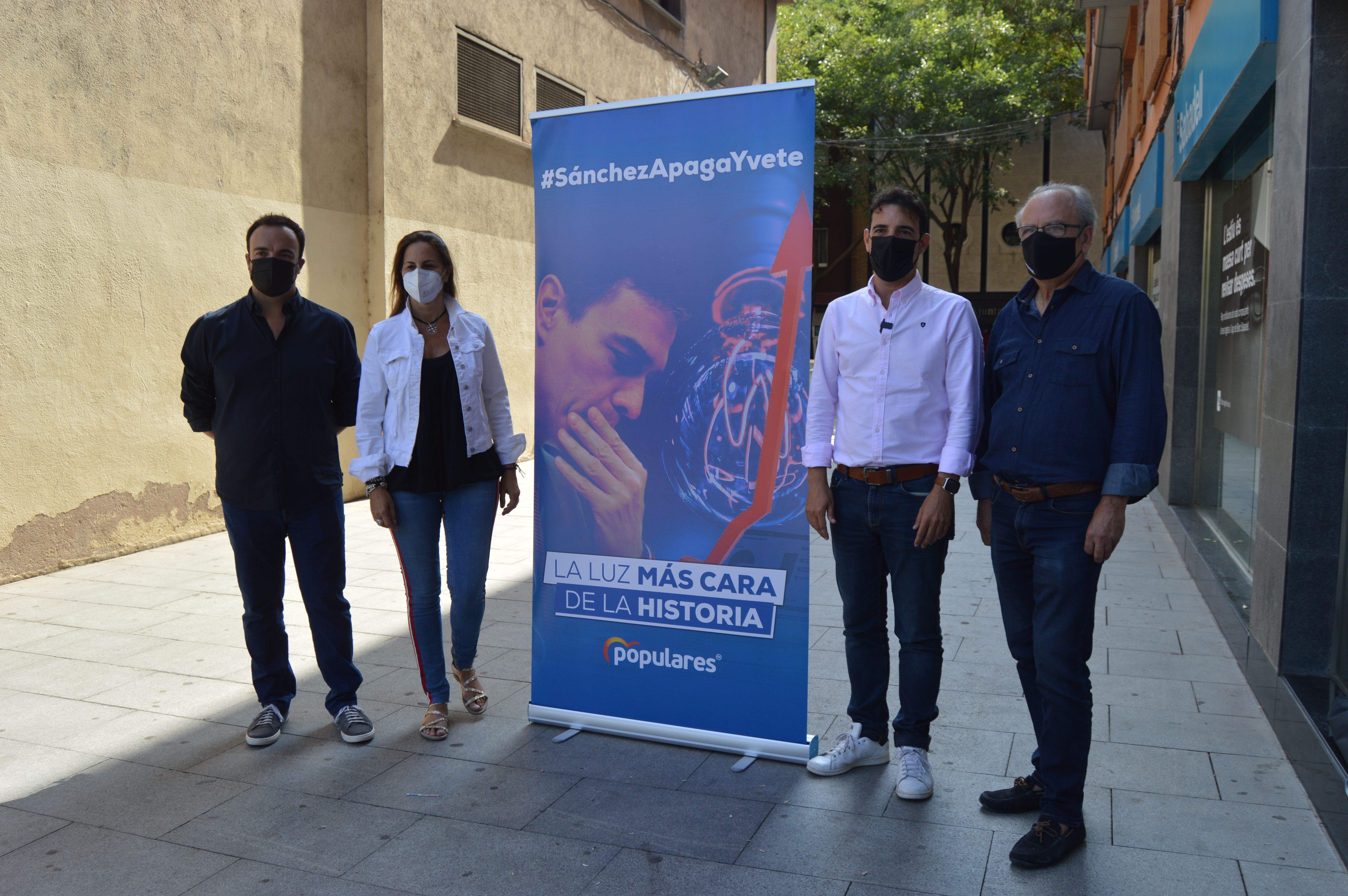 El PP presenta la la campanya ‘#SánchezApagaYvete’. FOTO: Nora Muñoz