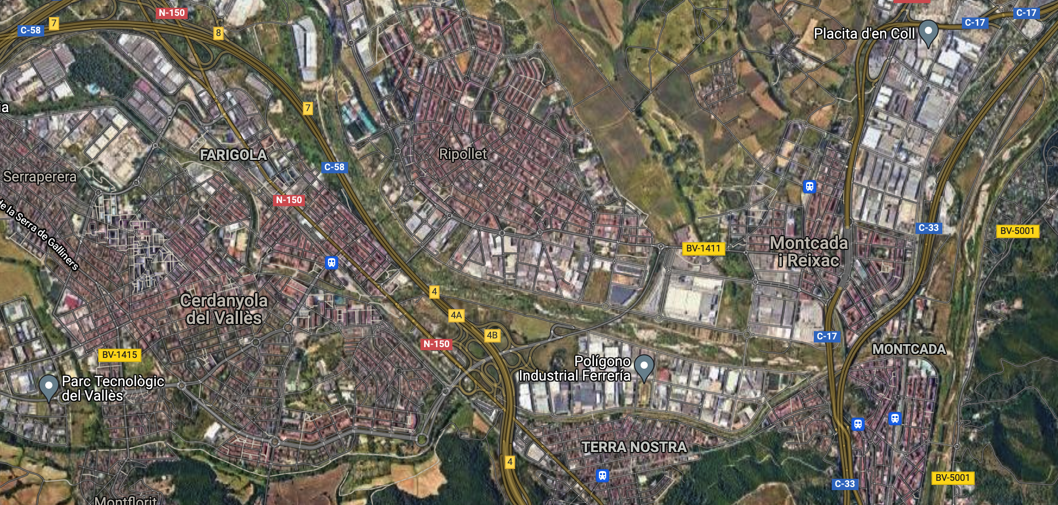 La Moncomunitat Intermunicipal agrupava Cerdanyola, Ripollet i Montcada. FOTO: Google Maps