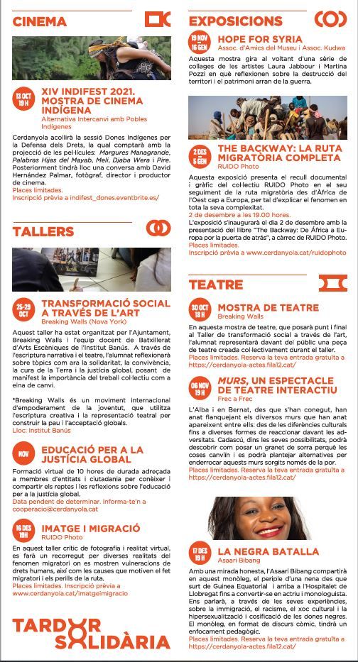 Programa X Tardor Solidària Programa X Tardor Solidària