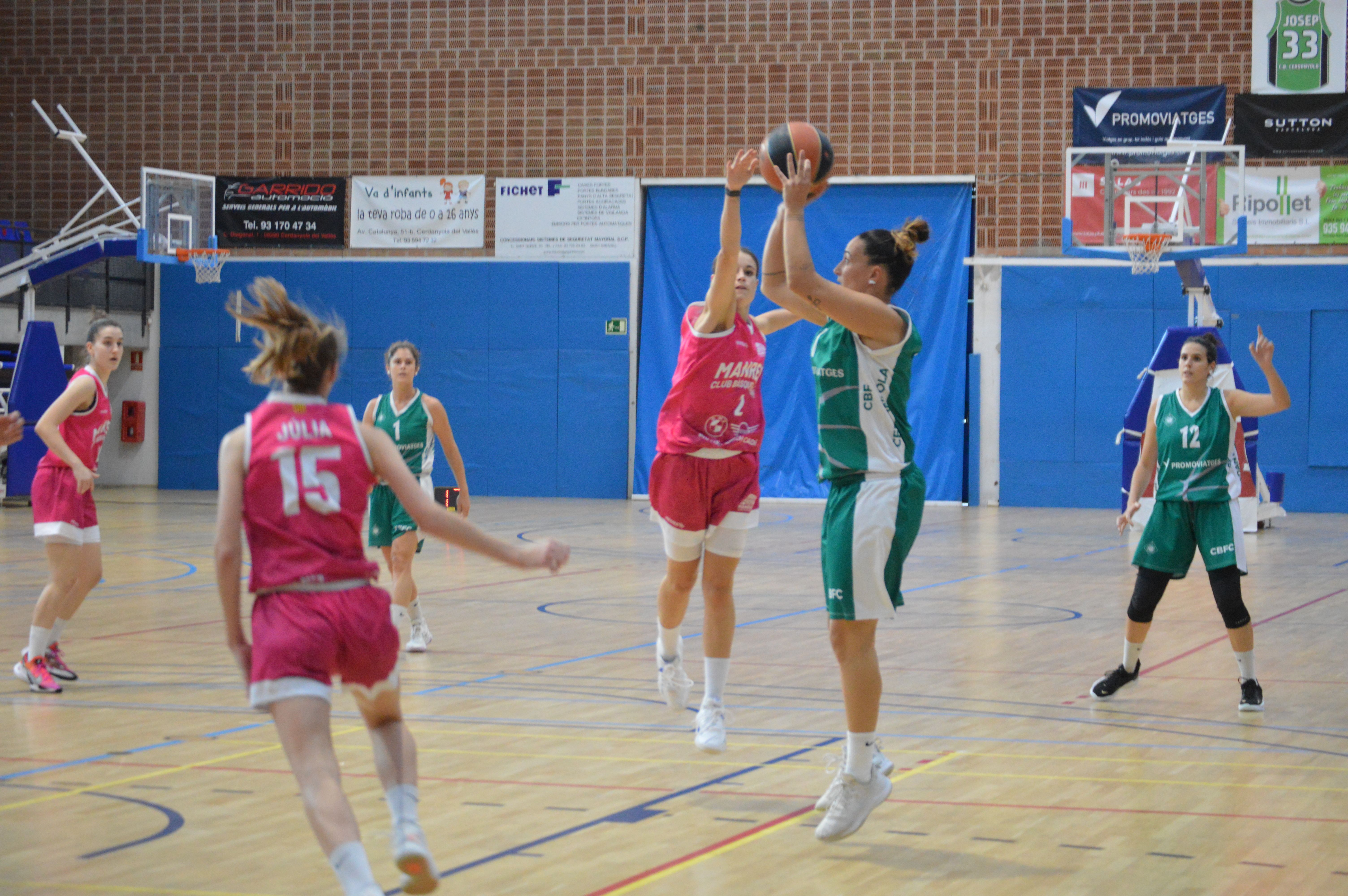 CBF Cerdanyola en un partit anterior contra el Manresa CBF. FOTO: Nora Muñoz CBF Cerdanyola en un partit anterior contra el Manresa CBF. FOTO: Nora Muñoz