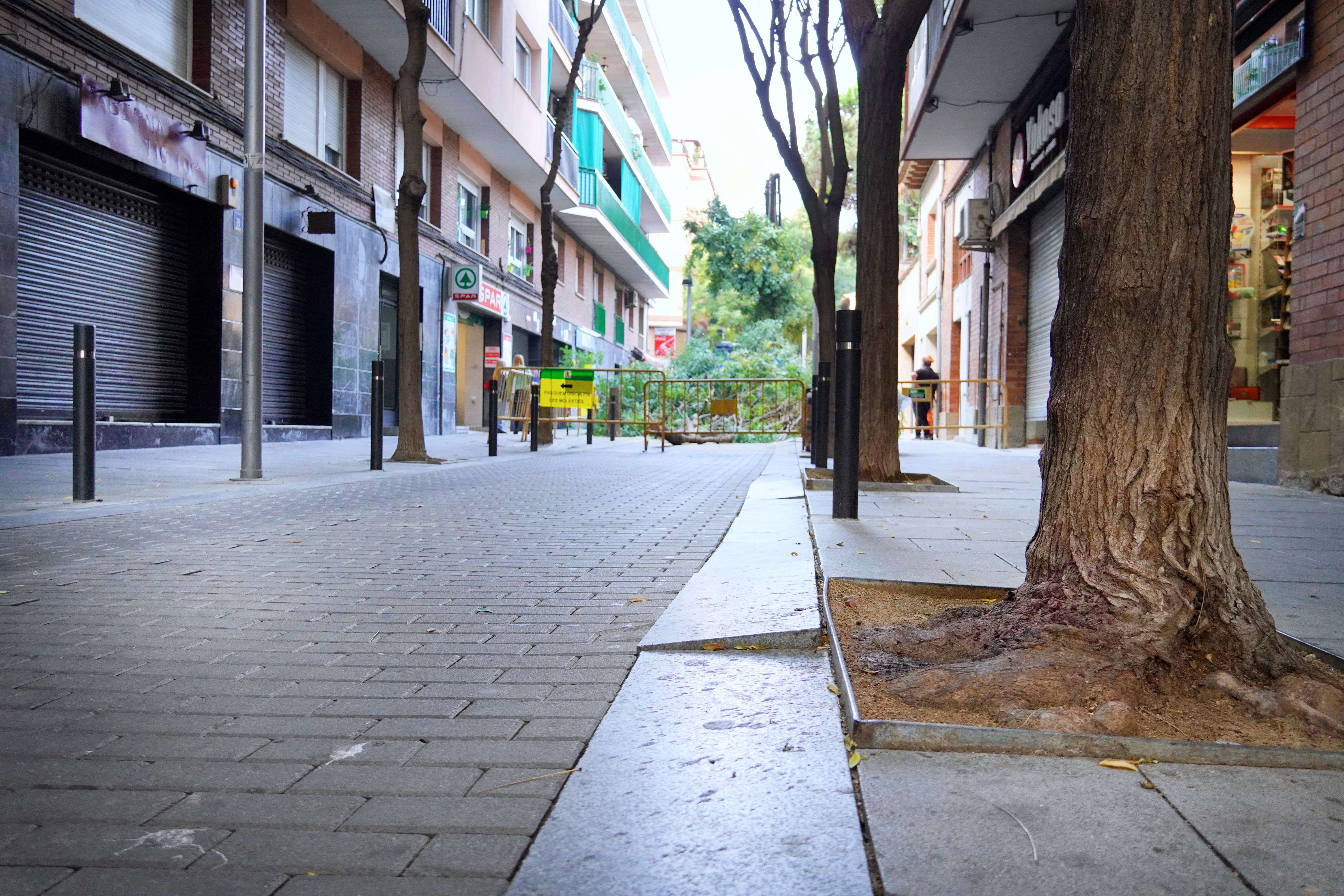 Obres al passatge de l'Ajuntament. FOTO: Ajuntament de Cerdanyola