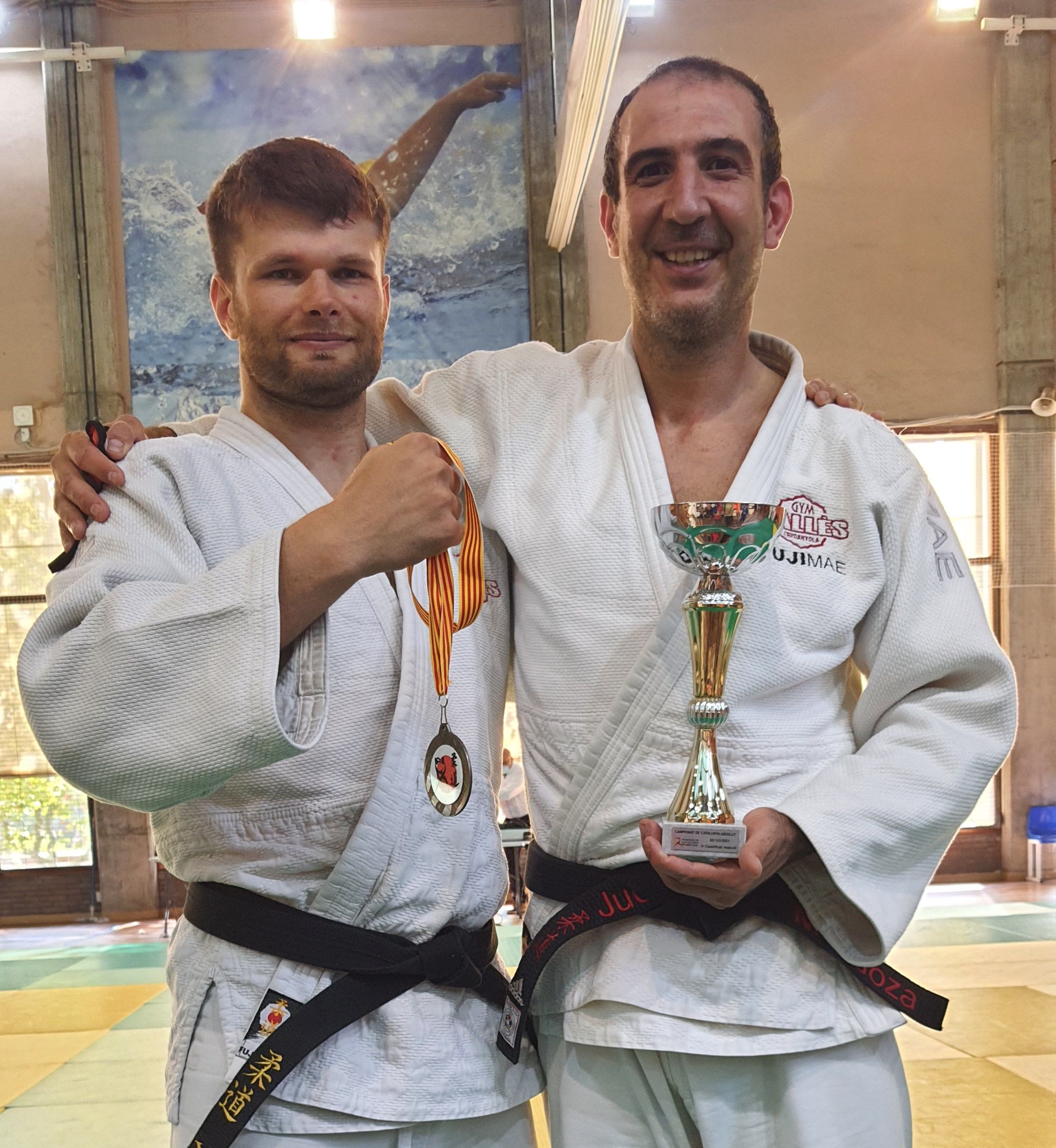 Max Kutsan i Ruben Mendoza al Campionat de Catalunya de judo. FOTO: Cedida Max Kutsan i Ruben Mendoza al Campionat de Catalunya de judo. FOTO: Cedida