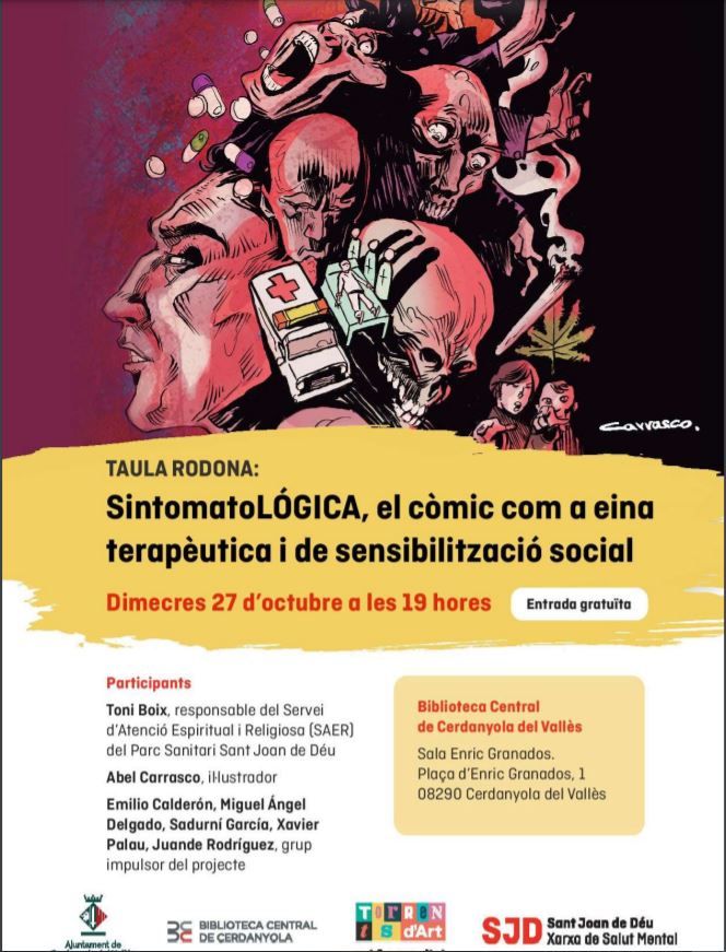 Cartell de l'acte de presentació del còmic