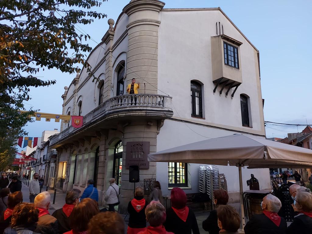 El Mag Igor va estrenar el pregó de les festes. FOTO: Cedida