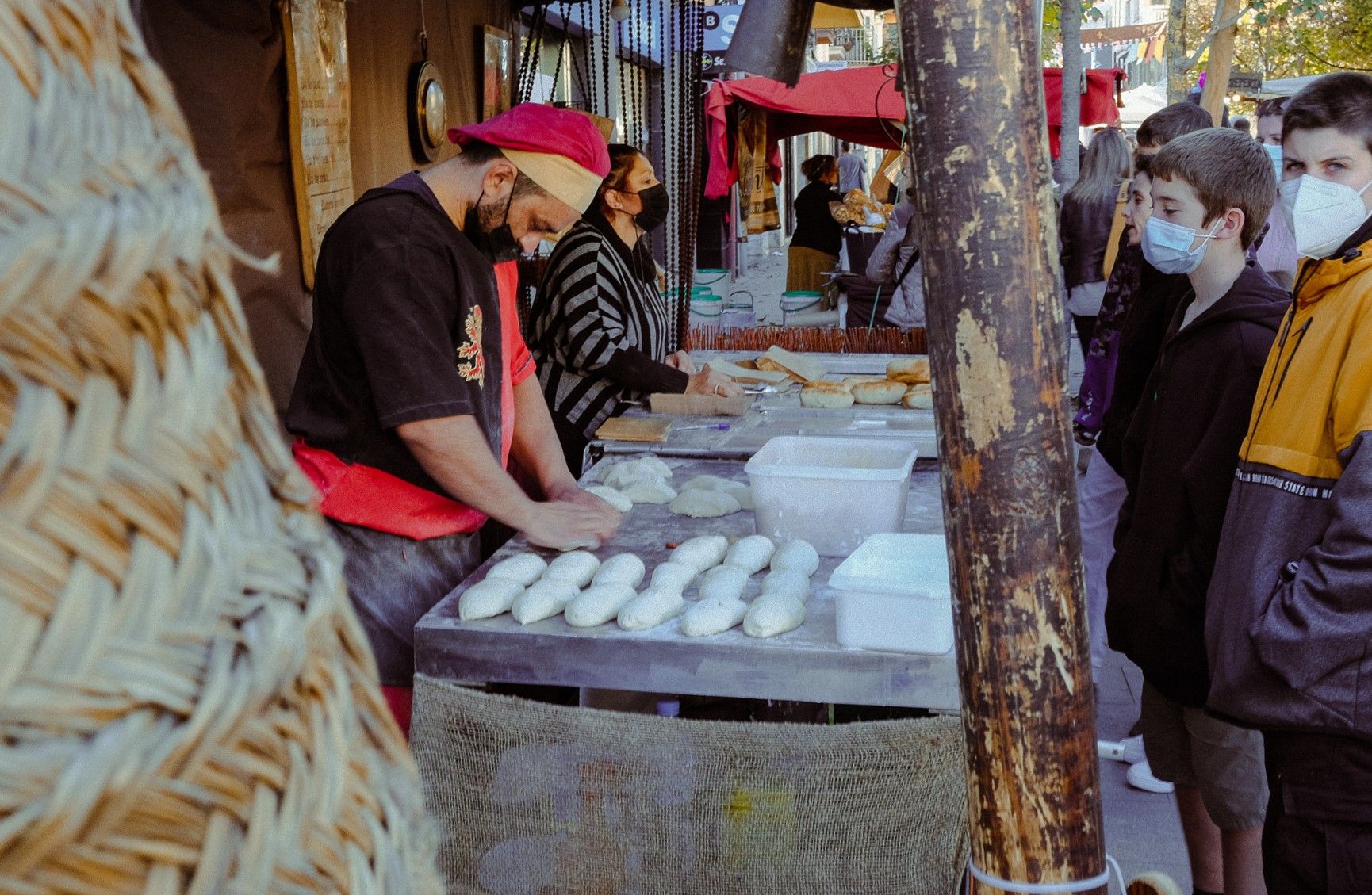 Paradeta de 'bollos preñaos'. FOTO, Ale Gómez