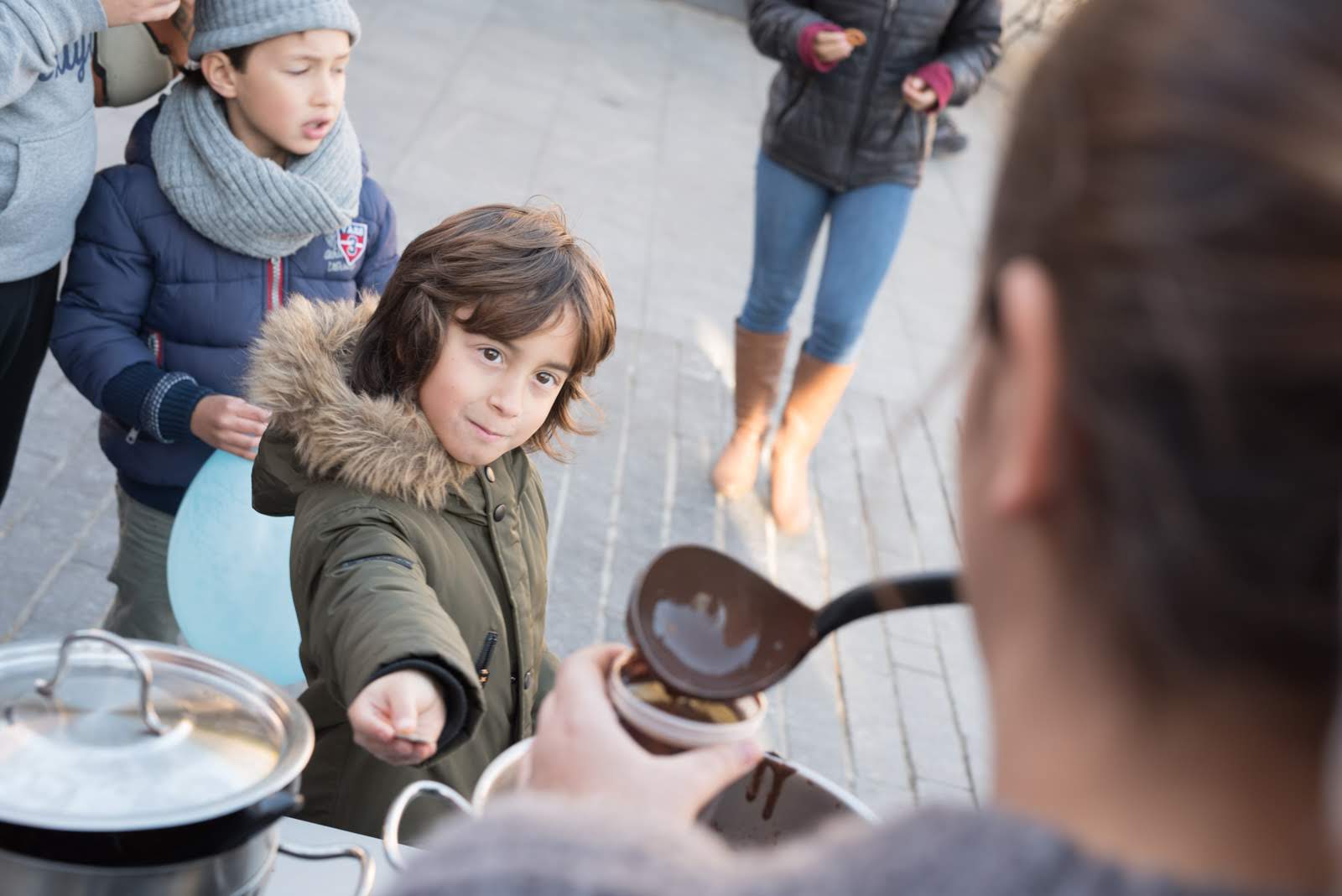 Es farà una xocolatada a la plaça Sant Ramon per Sant Martí. FOTO: Óscar Bayona