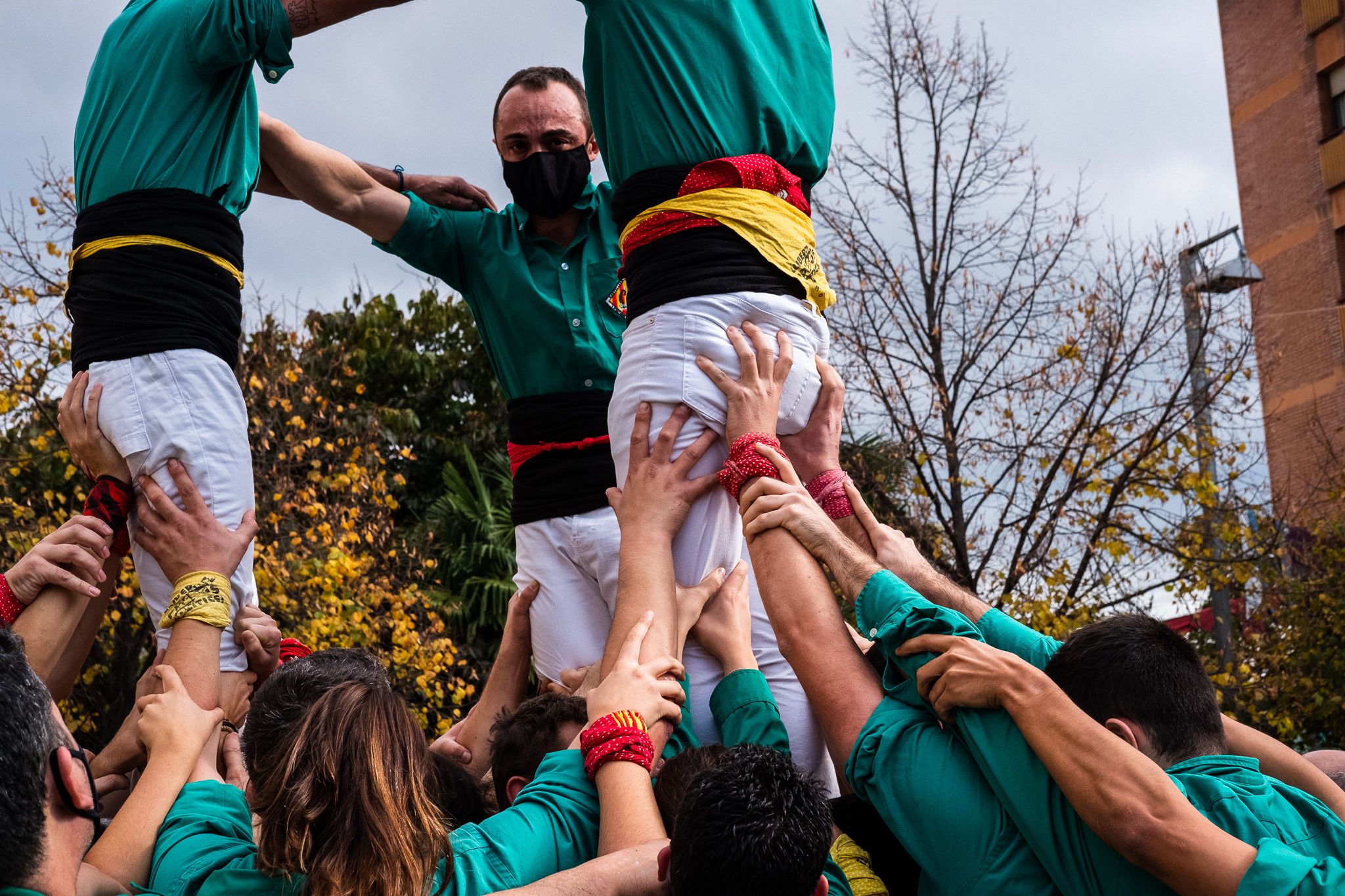 Diada Castellera de Sant Martí amb els Castellers de Cerdanyola. FOTO: Ale Gómez