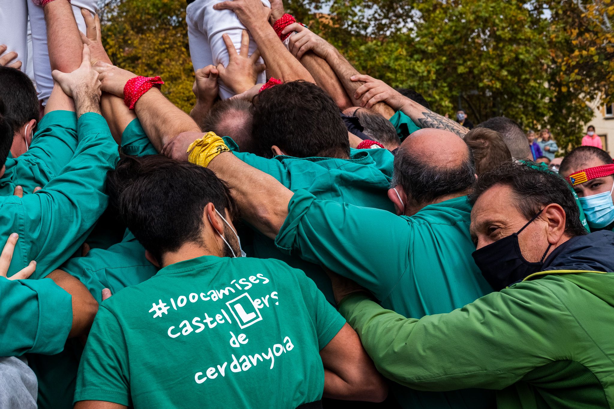 Diada Castellera de Sant Martí amb els Castellers de Cerdanyola. FOTO: Ale Gómez