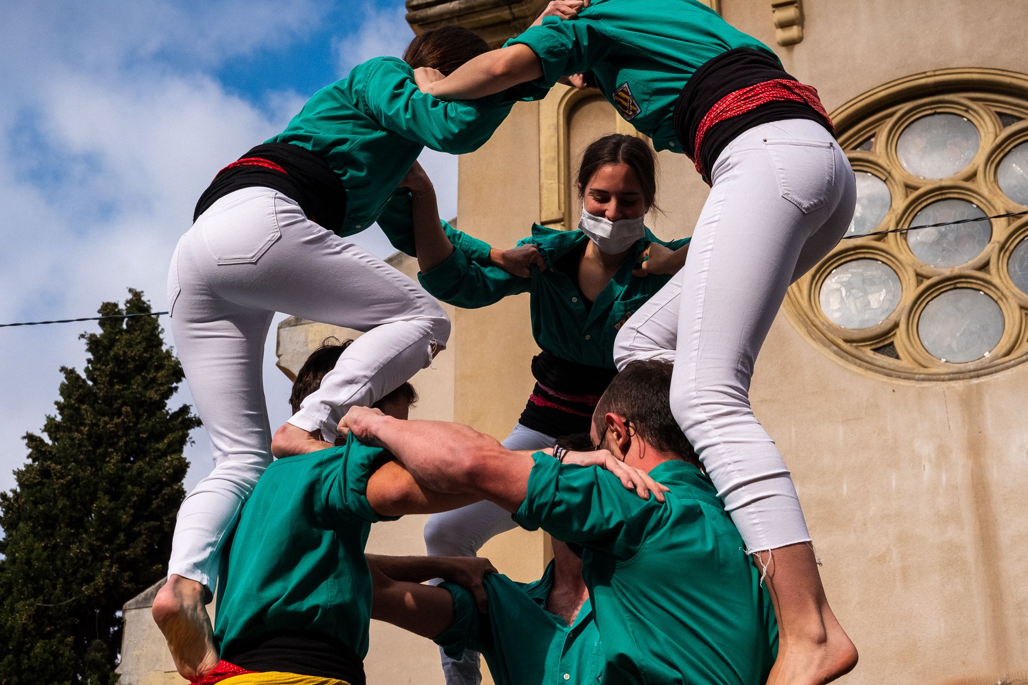 Diada Castellera de Sant Martí amb els Castellers de Cerdanyola. FOTO: Ale Gómez