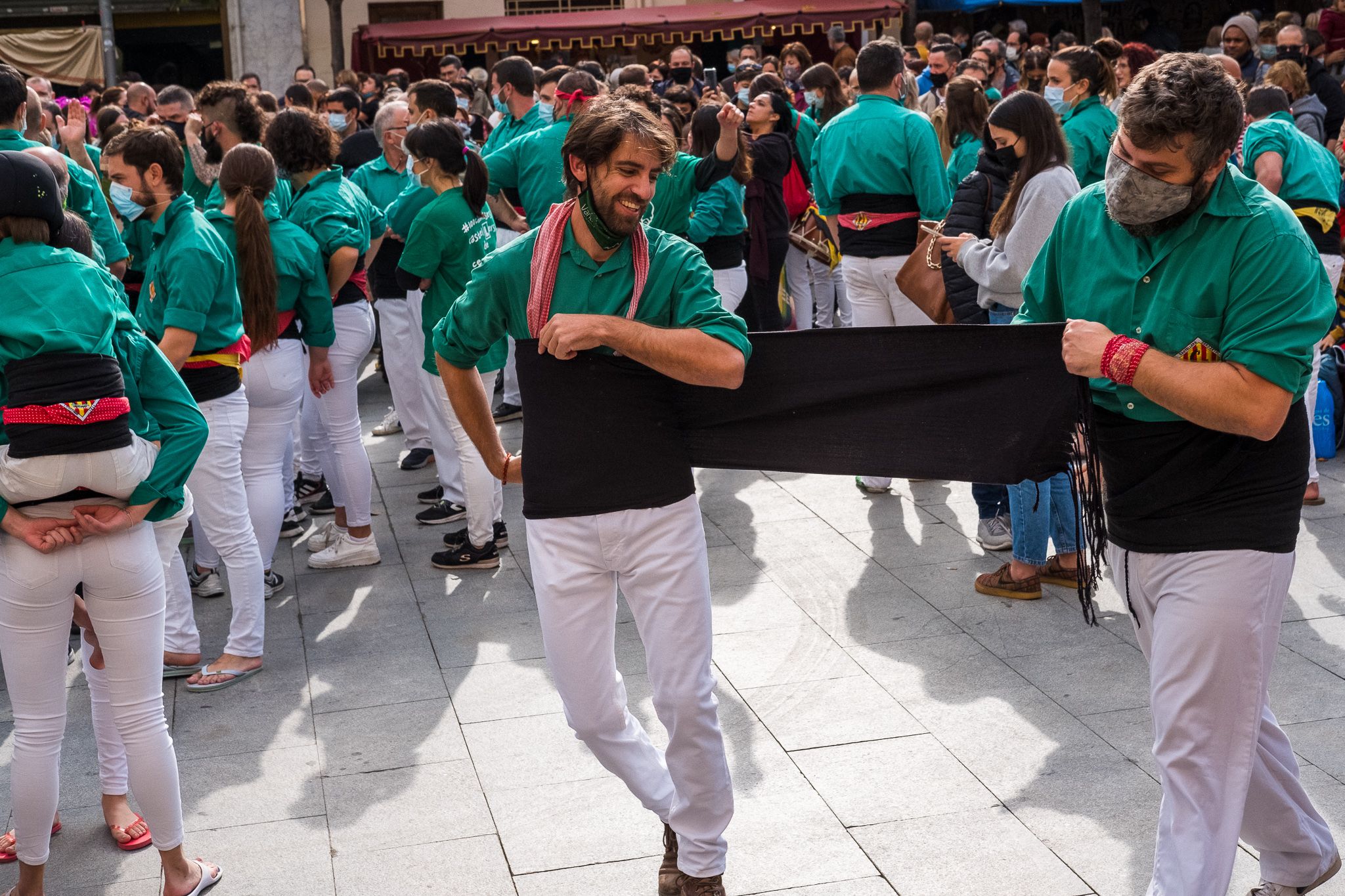 Diada Castellera de Sant Martí amb els Castellers de Cerdanyola. FOTO: Ale Gómez