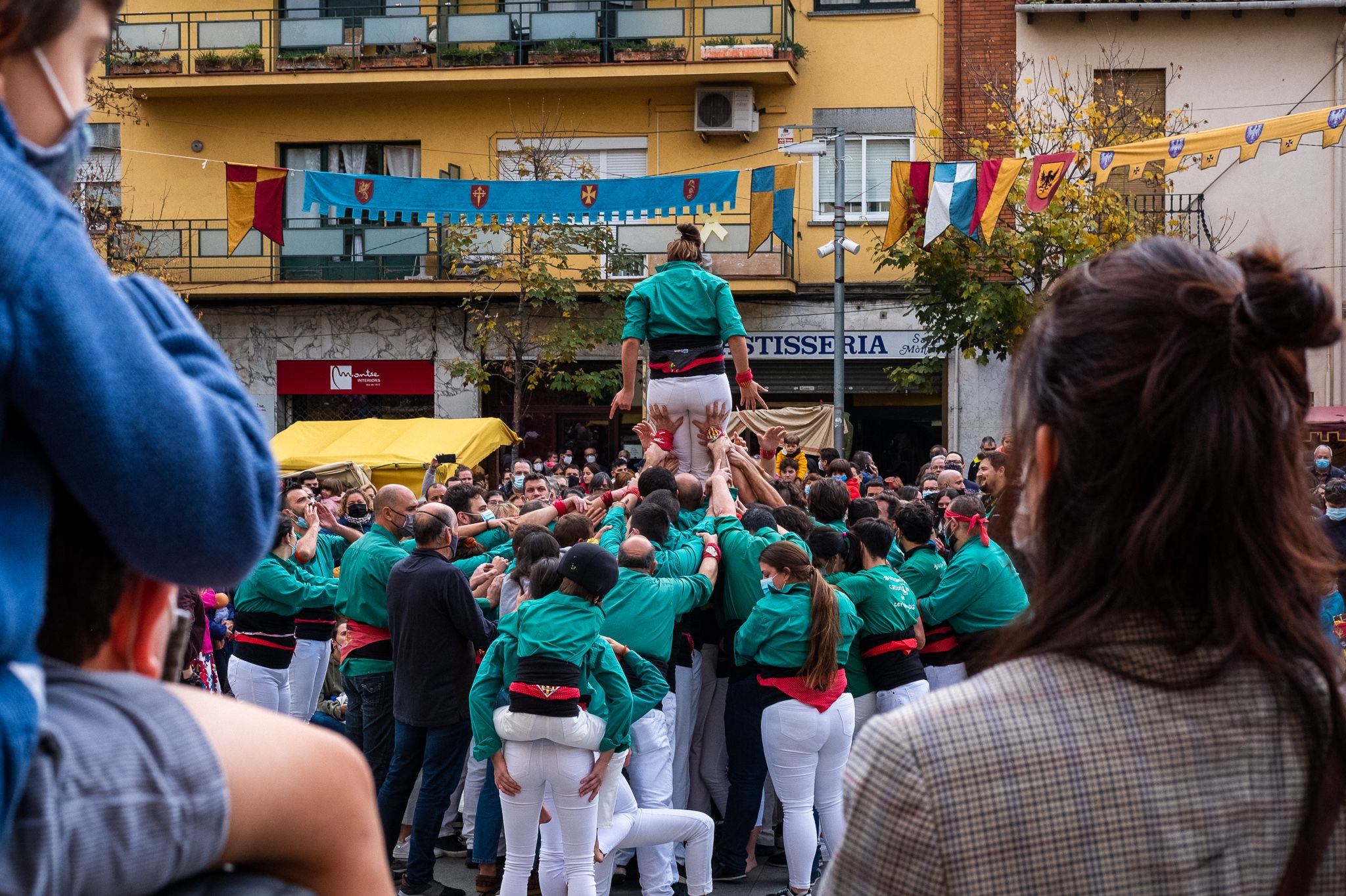Diada Castellera de Sant Martí amb els Castellers de Cerdanyola. FOTO: Ale Gómez