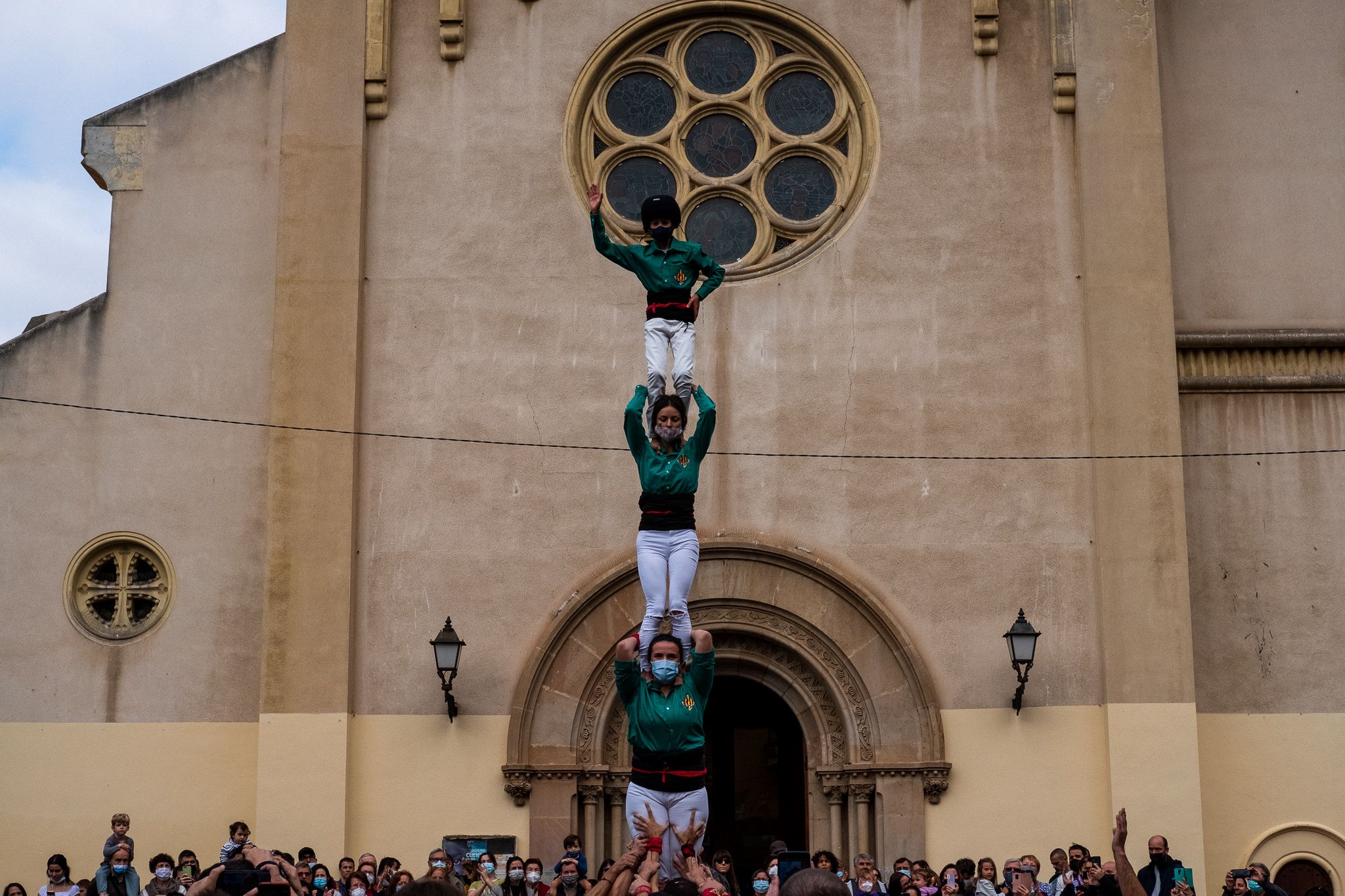 Diada Castellera de Sant Martí amb els Castellers de Cerdanyola. FOTO: Ale Gómez