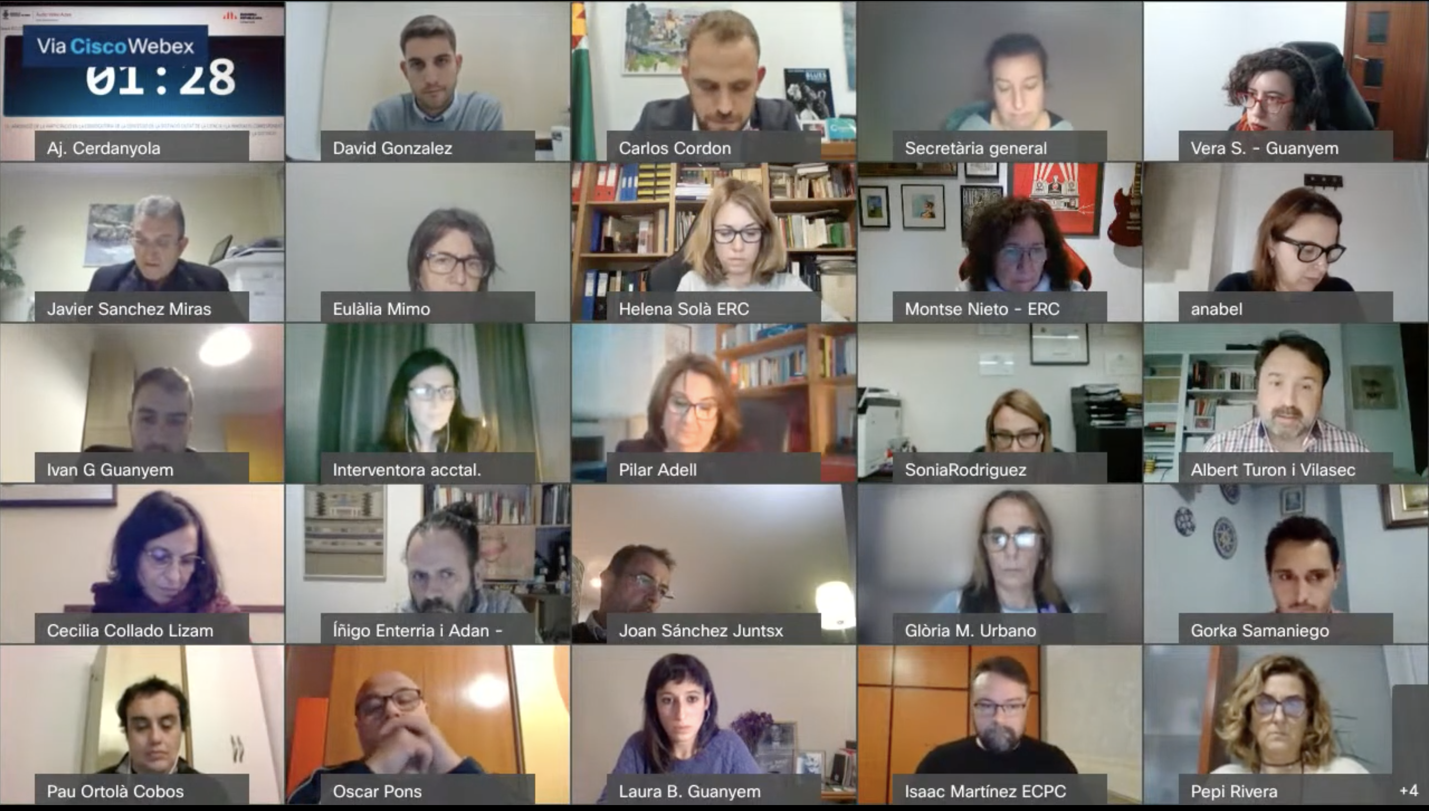 Sessió telemàtica del Ple Municipal del mes de novembre de 2021. Sessió telemàtica del Ple Municipal del mes de novembre de 2021.