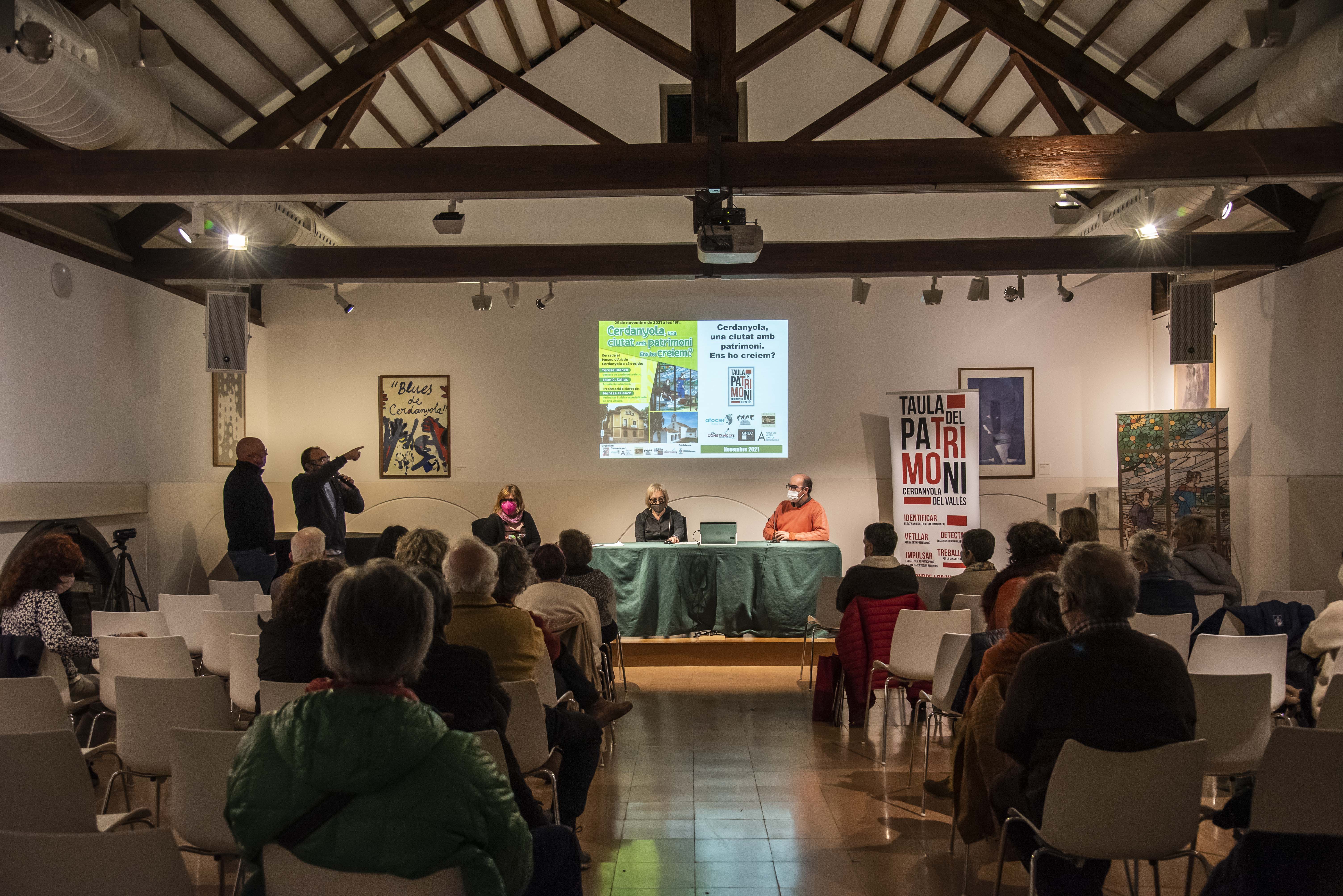 La Taula de Patrimoni va organitzar un debat al MAC. FOTO: Cedida
