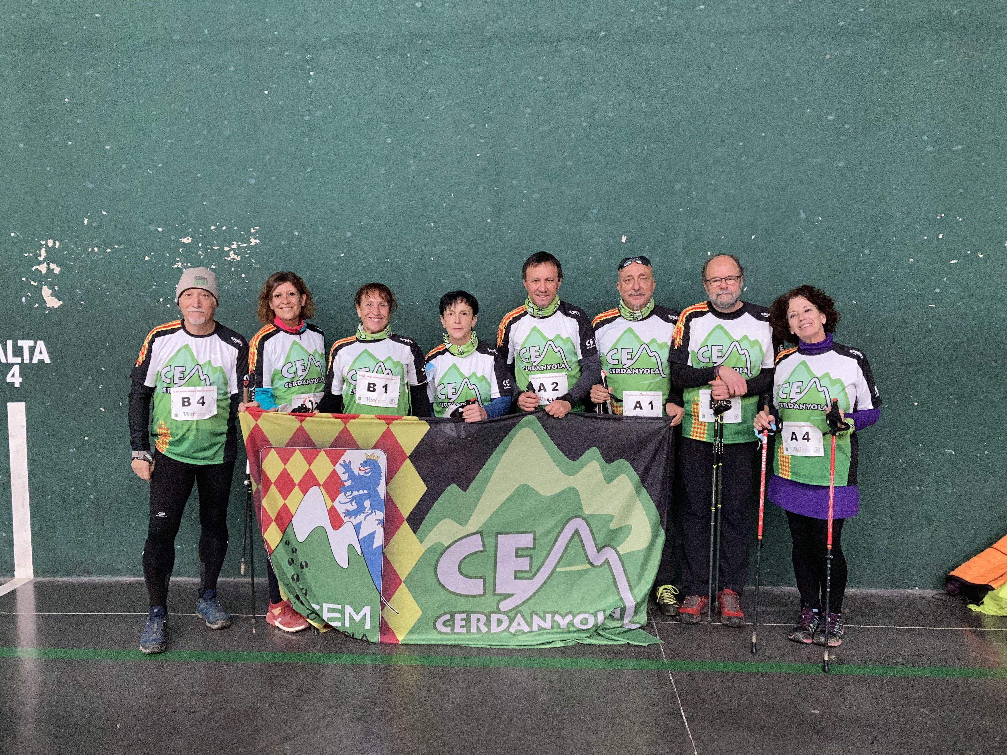 Equips del CEM Cerdanyola a Vitòria en el seu debut competitiu. FOTO: Cedida