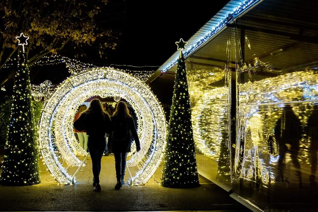 Encesa dels llums de Nadal a la Institució Montserrat Montero de Catalònia Fundació Creactiva. FOTO: Ajuntament de Cerdanyola
