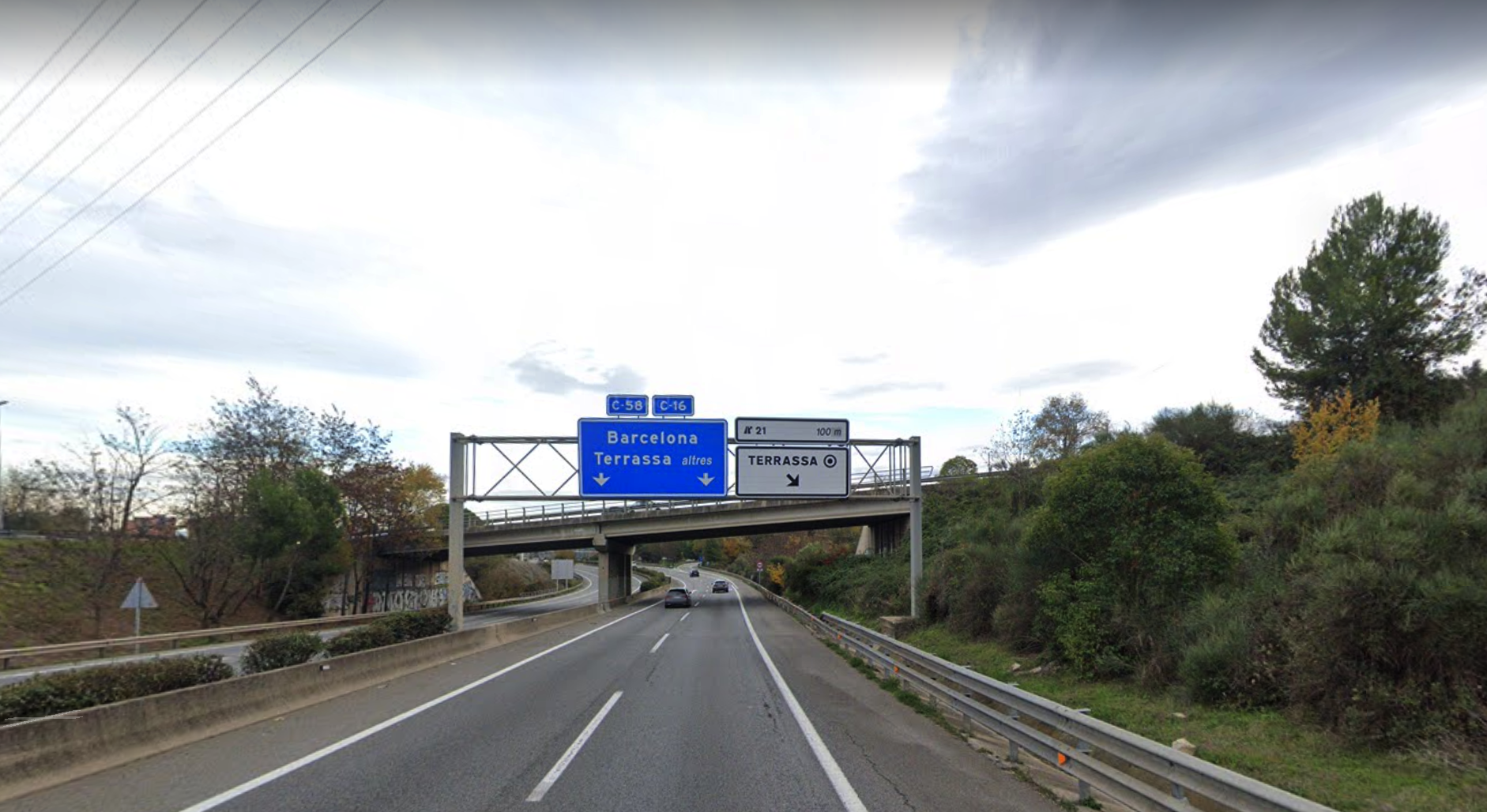La cerdanyolenca tornava de treballar a Terrassa quan el cotxe va patinar sobre l'asfalt glaçat. FOTO: Google Maps La cerdanyolenca tornava de treballar a Terrassa quan el cotxe va patinar sobre l'asfalt glaçat. FOTO: Google Maps