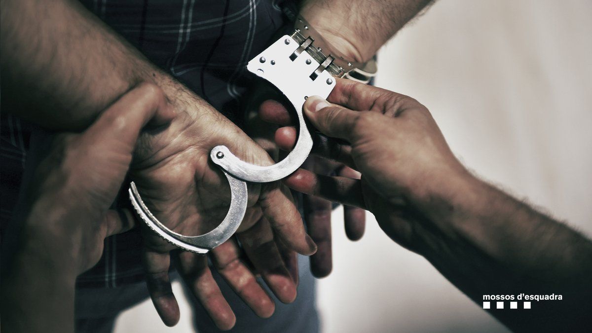 Detenció dels Mossos d'Esquadra. FOTO: Arxiu Detenció dels Mossos d'Esquadra. FOTO: Arxiu