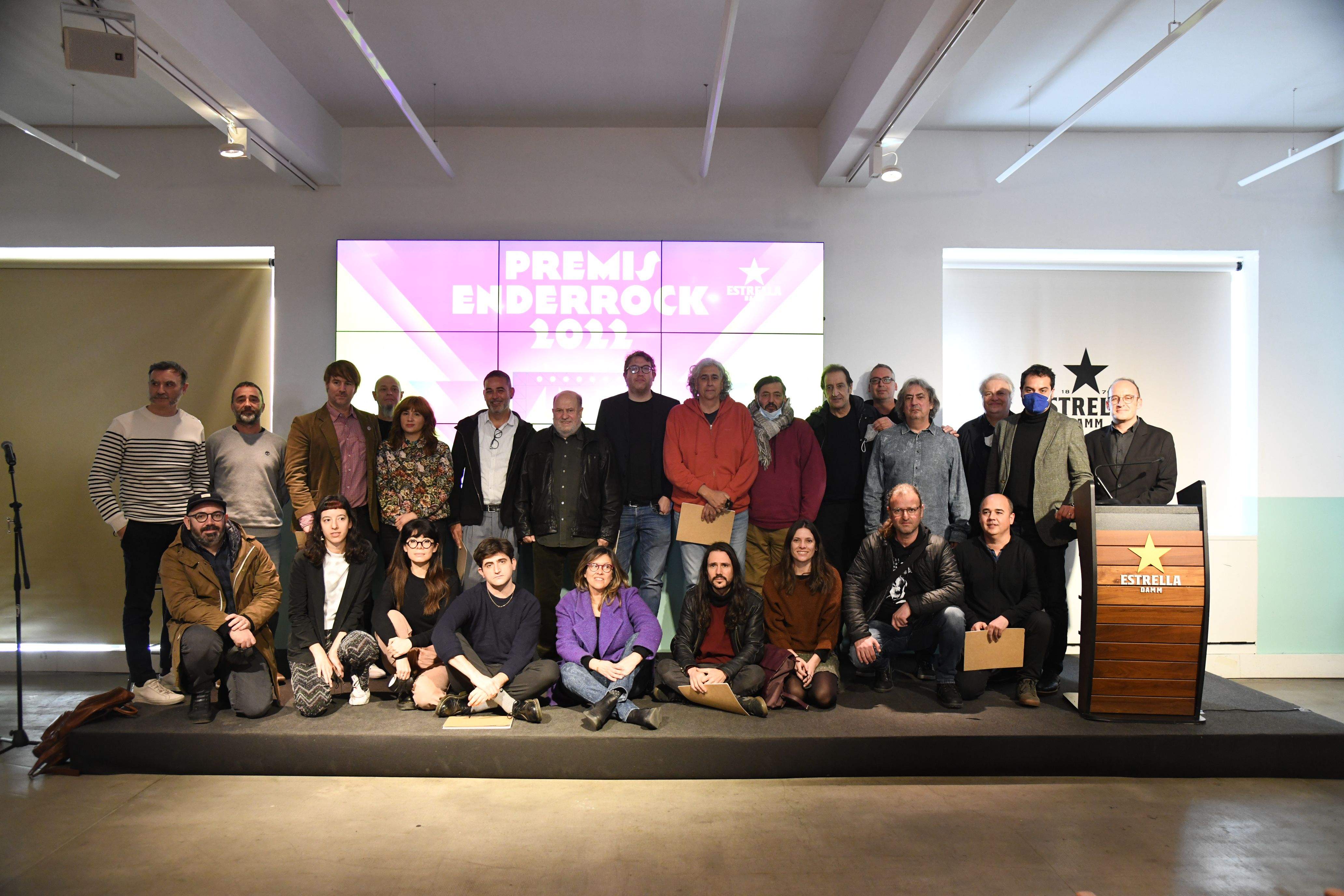 Foto dels reconeixements a la industria dels Premis Enderrock 2022. FOTO: Premis Enderrock